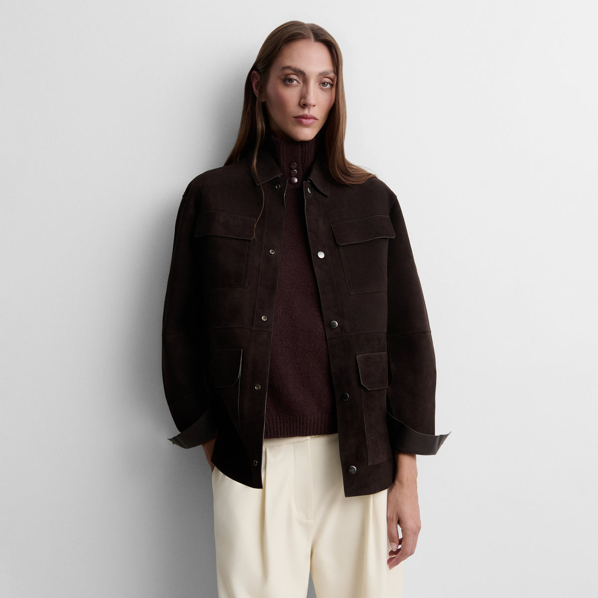 Reversible napa overshirt
