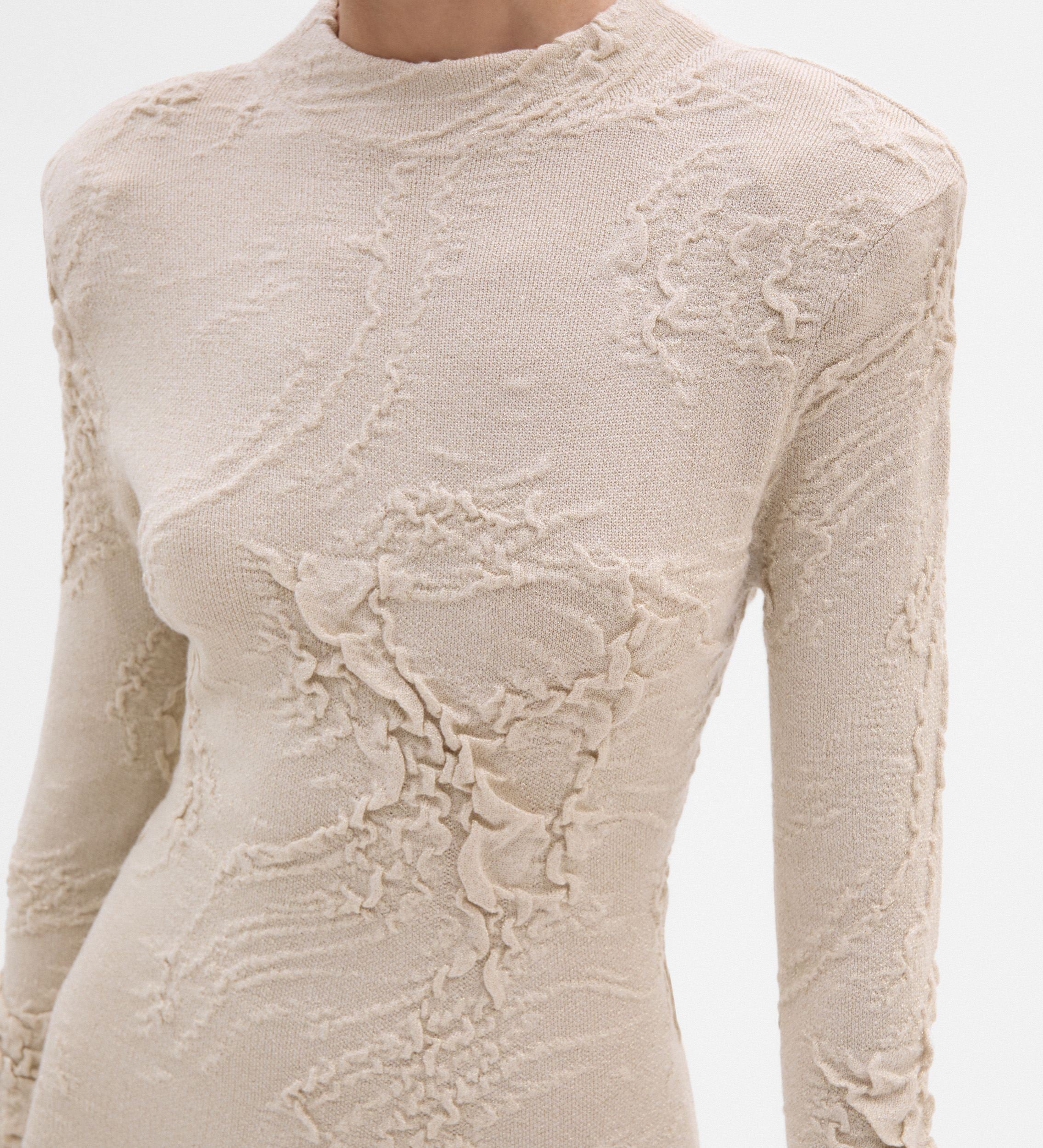 Vestido largo textura