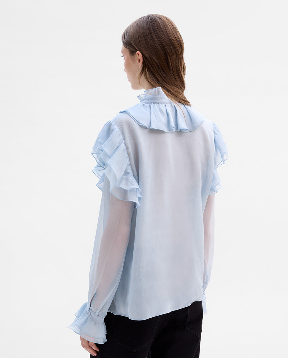 Blusa vaporosa volantes