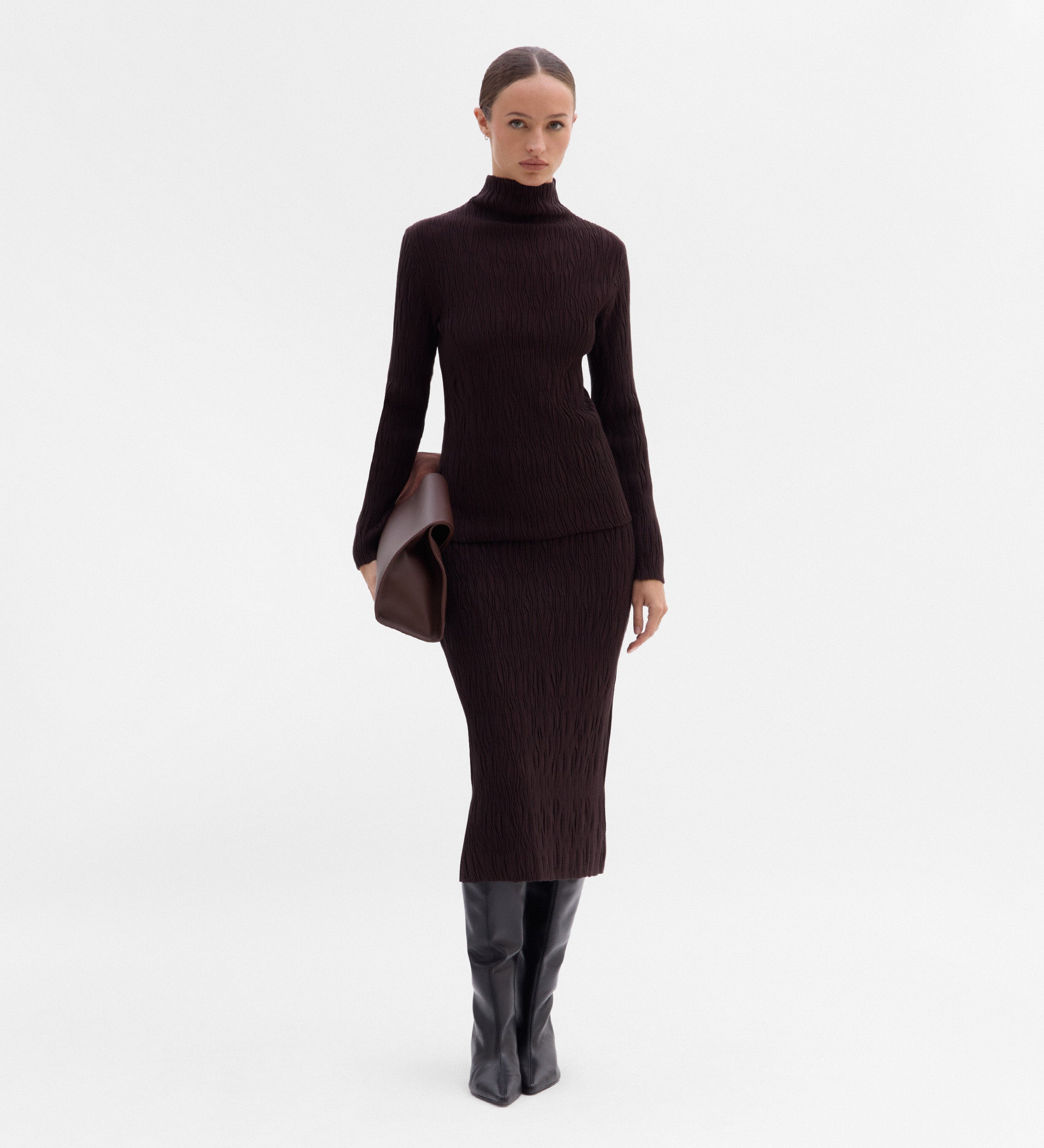 Pull maille texturée