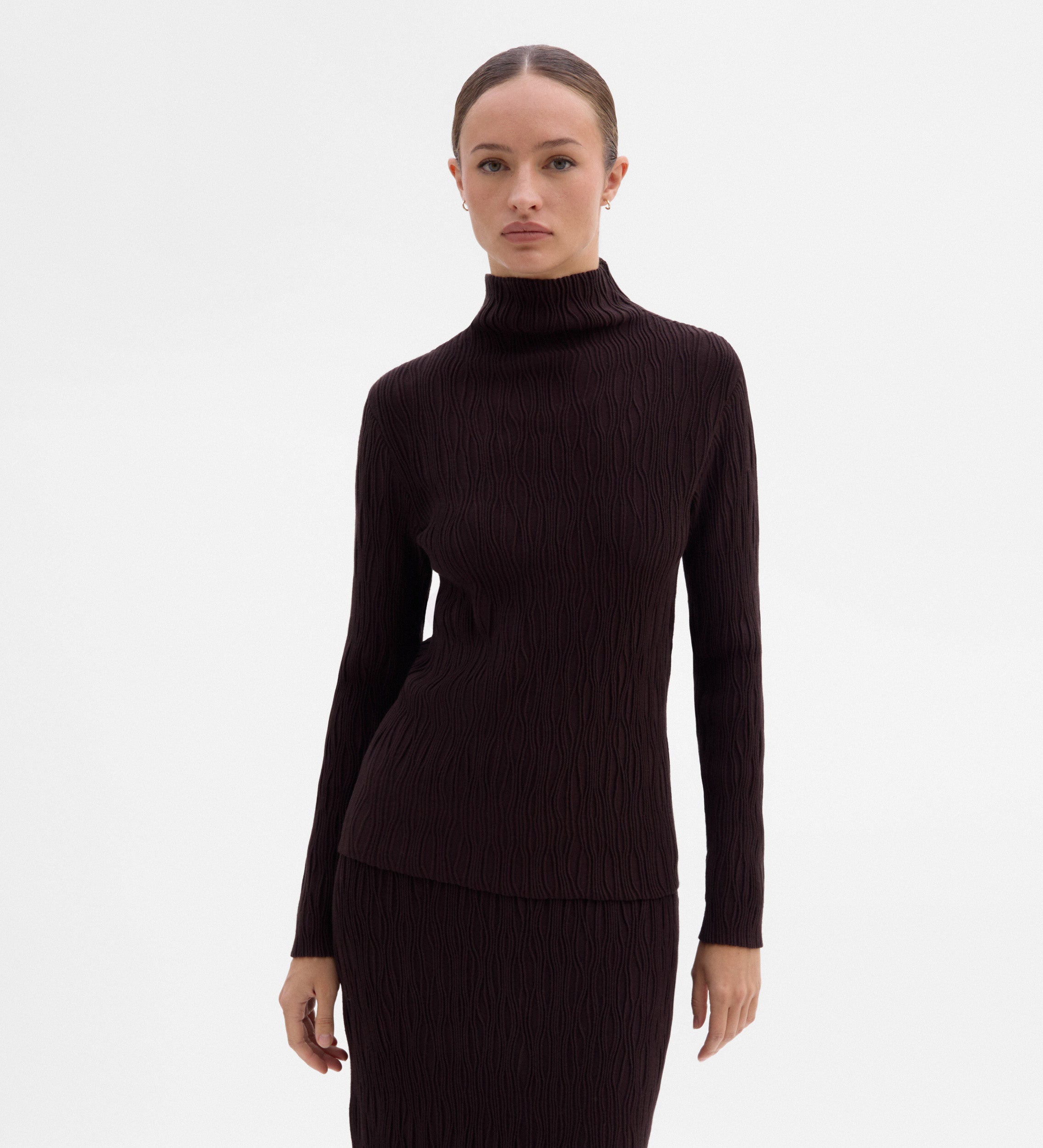 Pull maille texturée