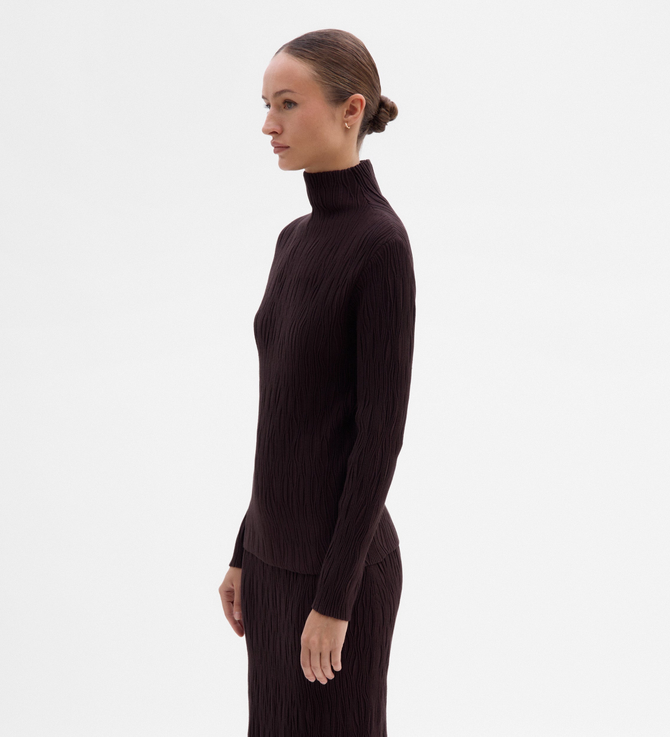 Pull maille texturée