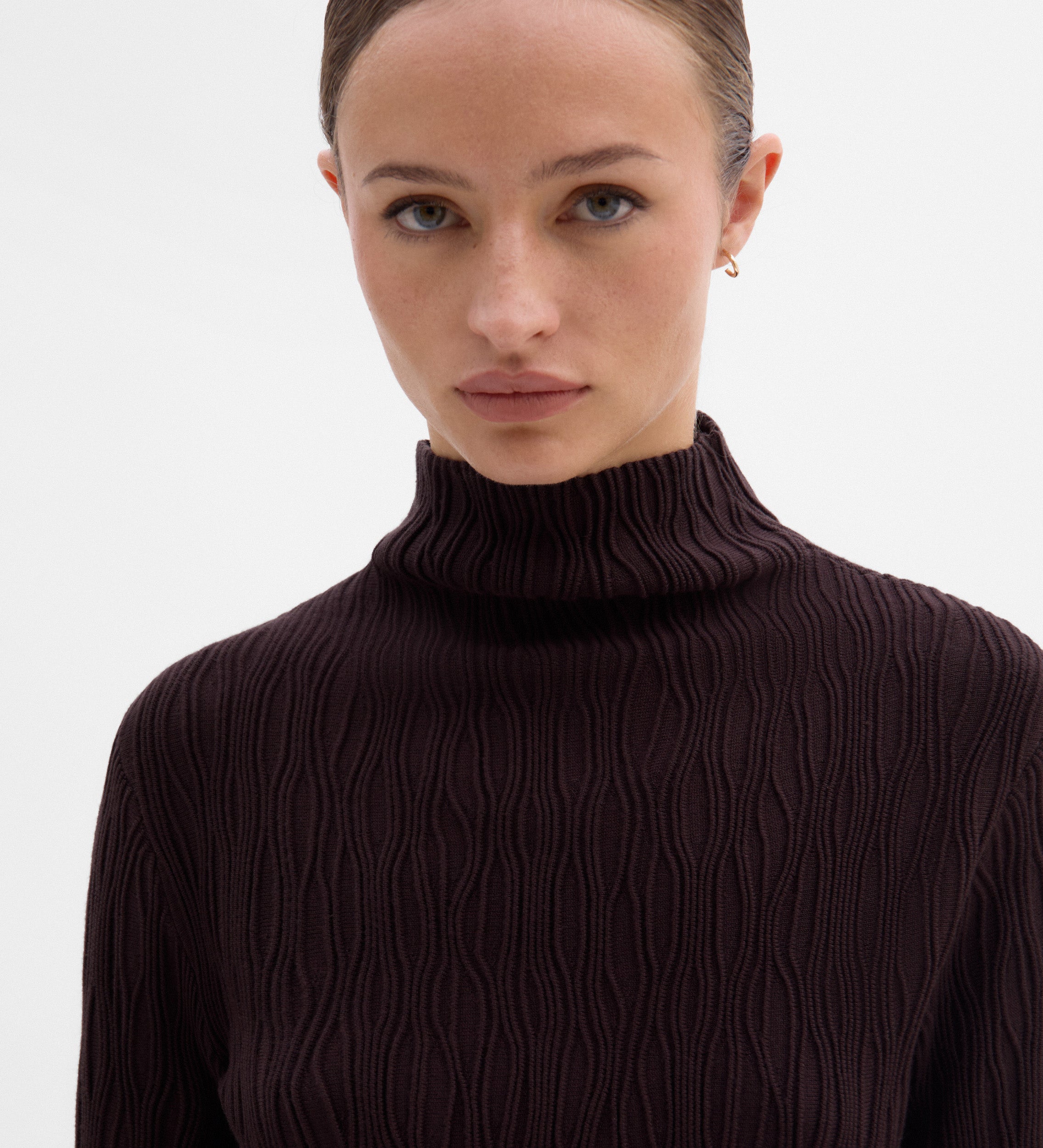Pull maille texturée