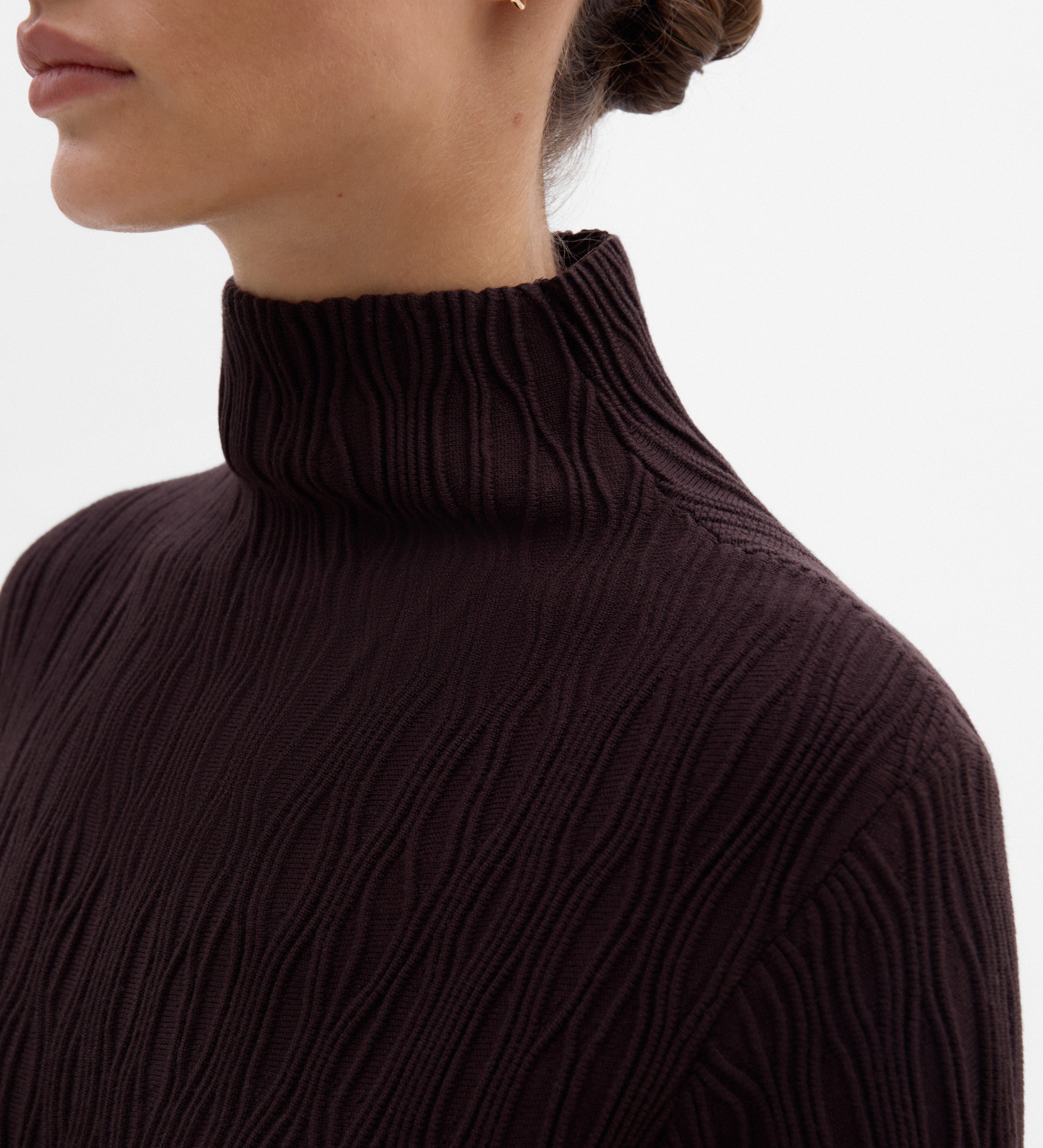 Pull maille texturée