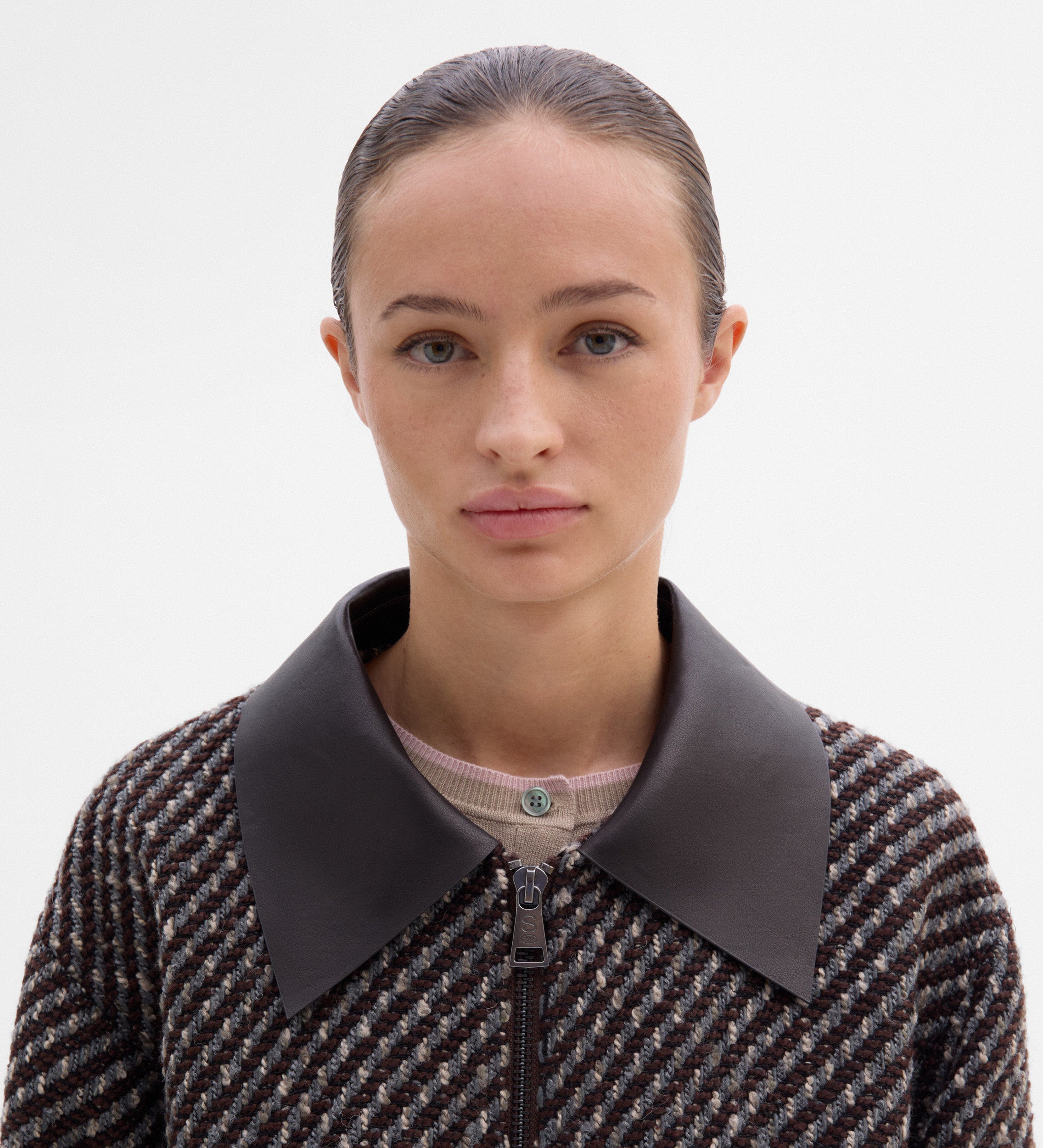 Chaqueta tejido fantasía