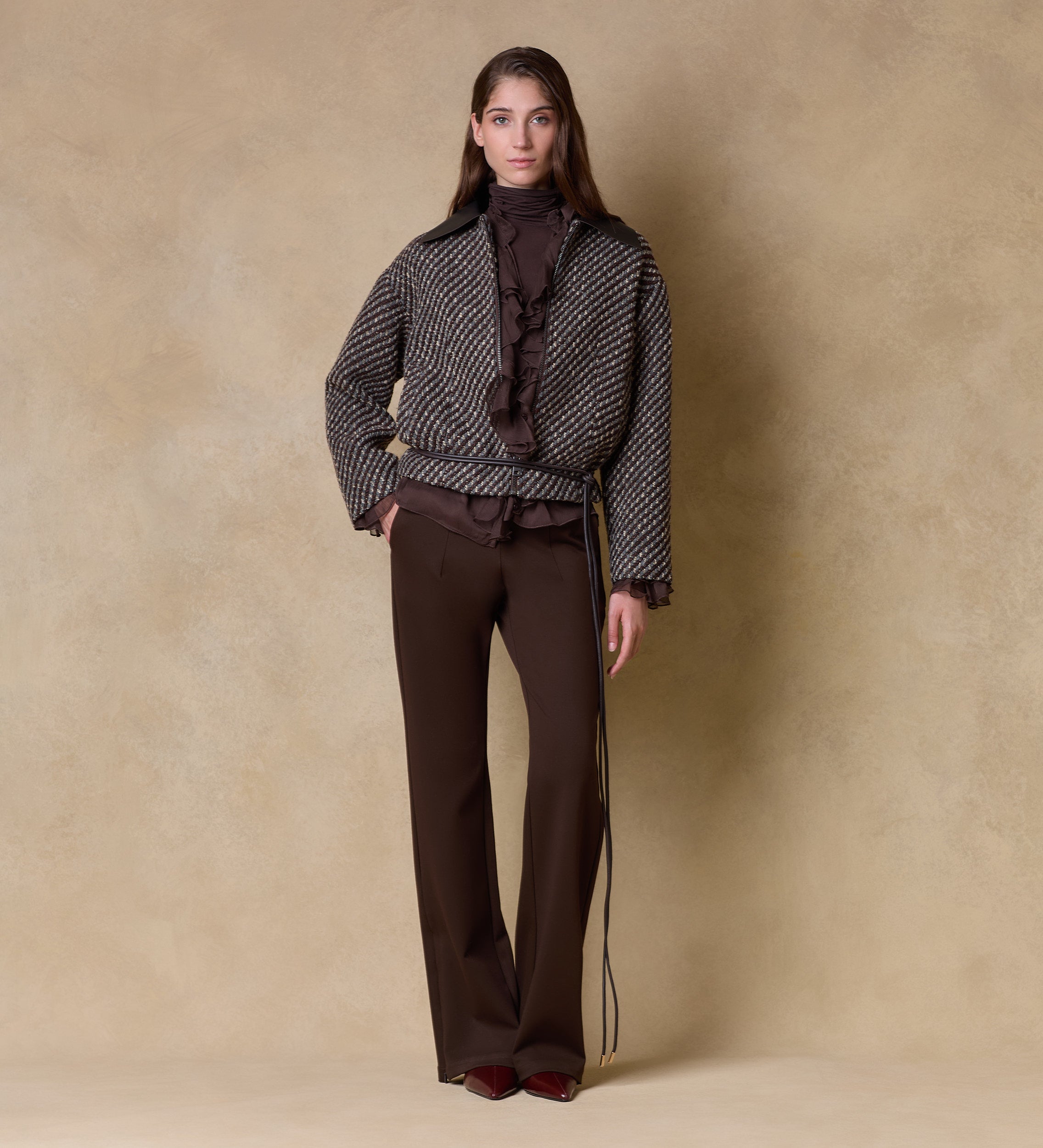 Veste tissu fantaisie