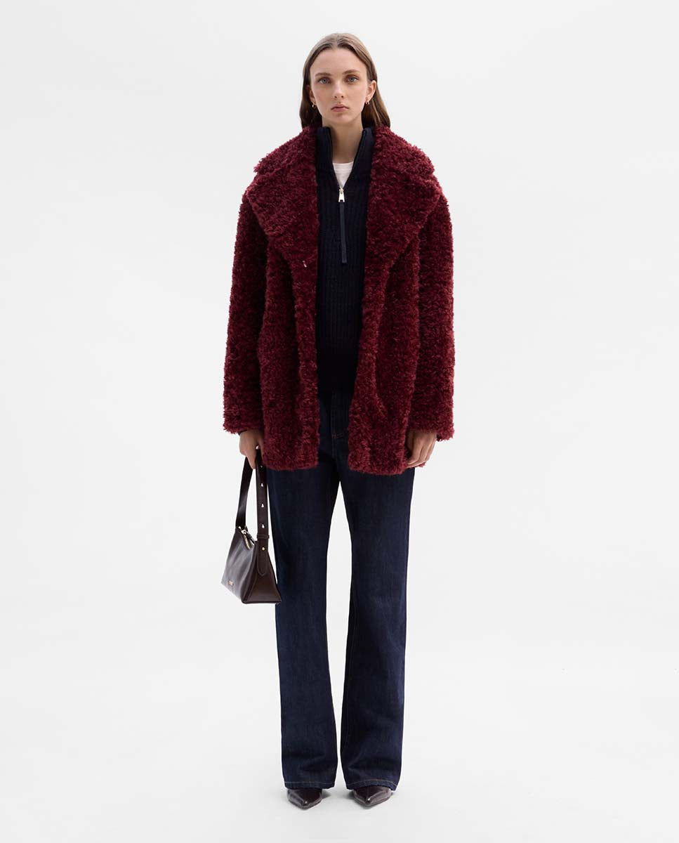 Fur-effect jacket