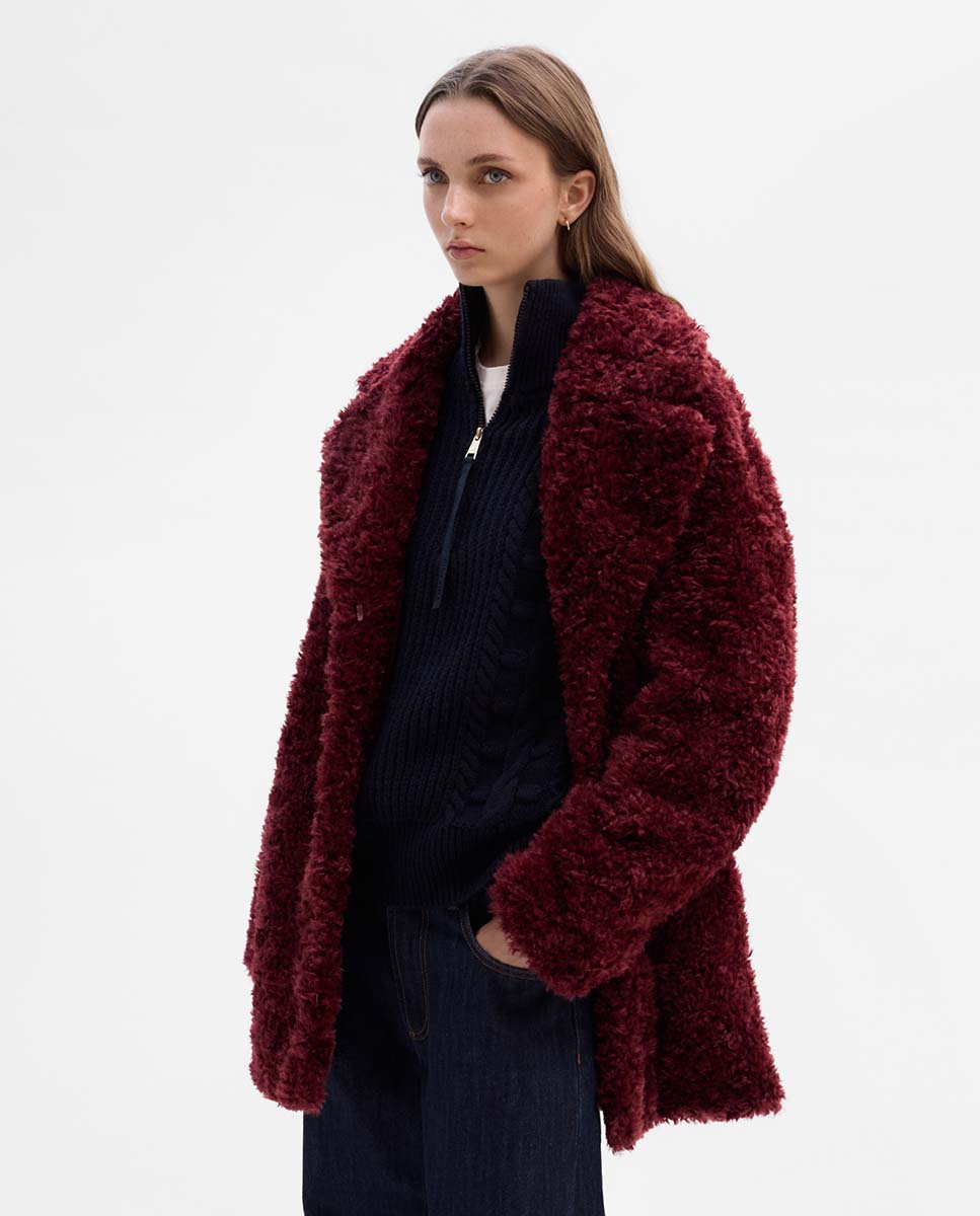 Fur-effect jacket