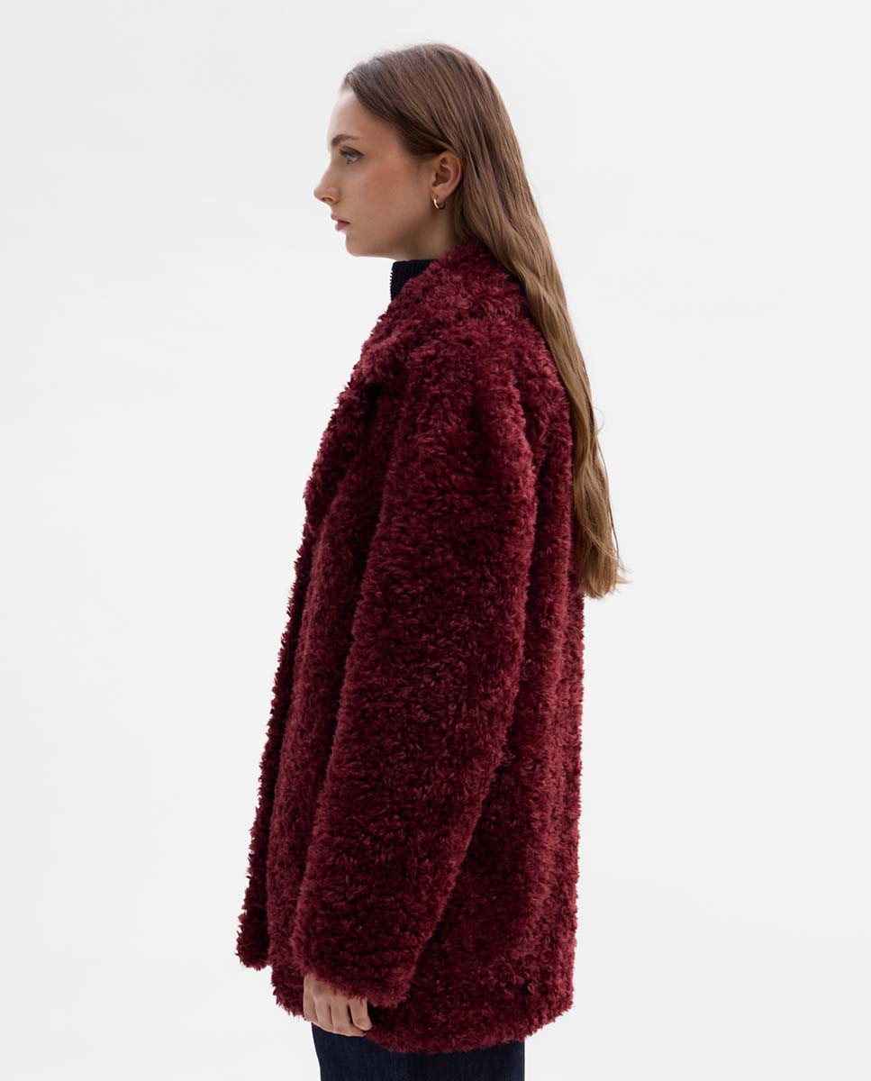 Fur-effect jacket