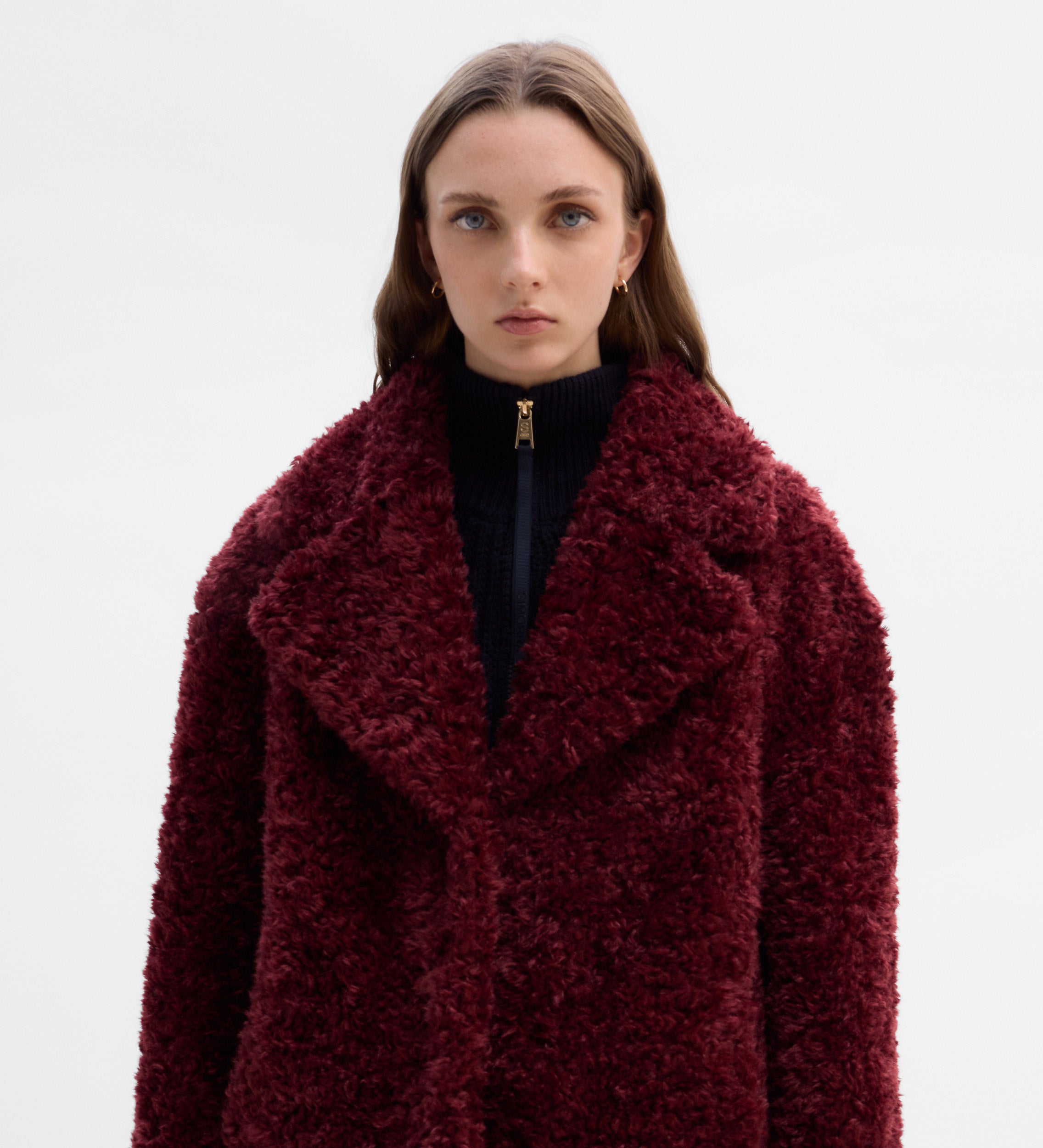 Chaquetón efecto pelo