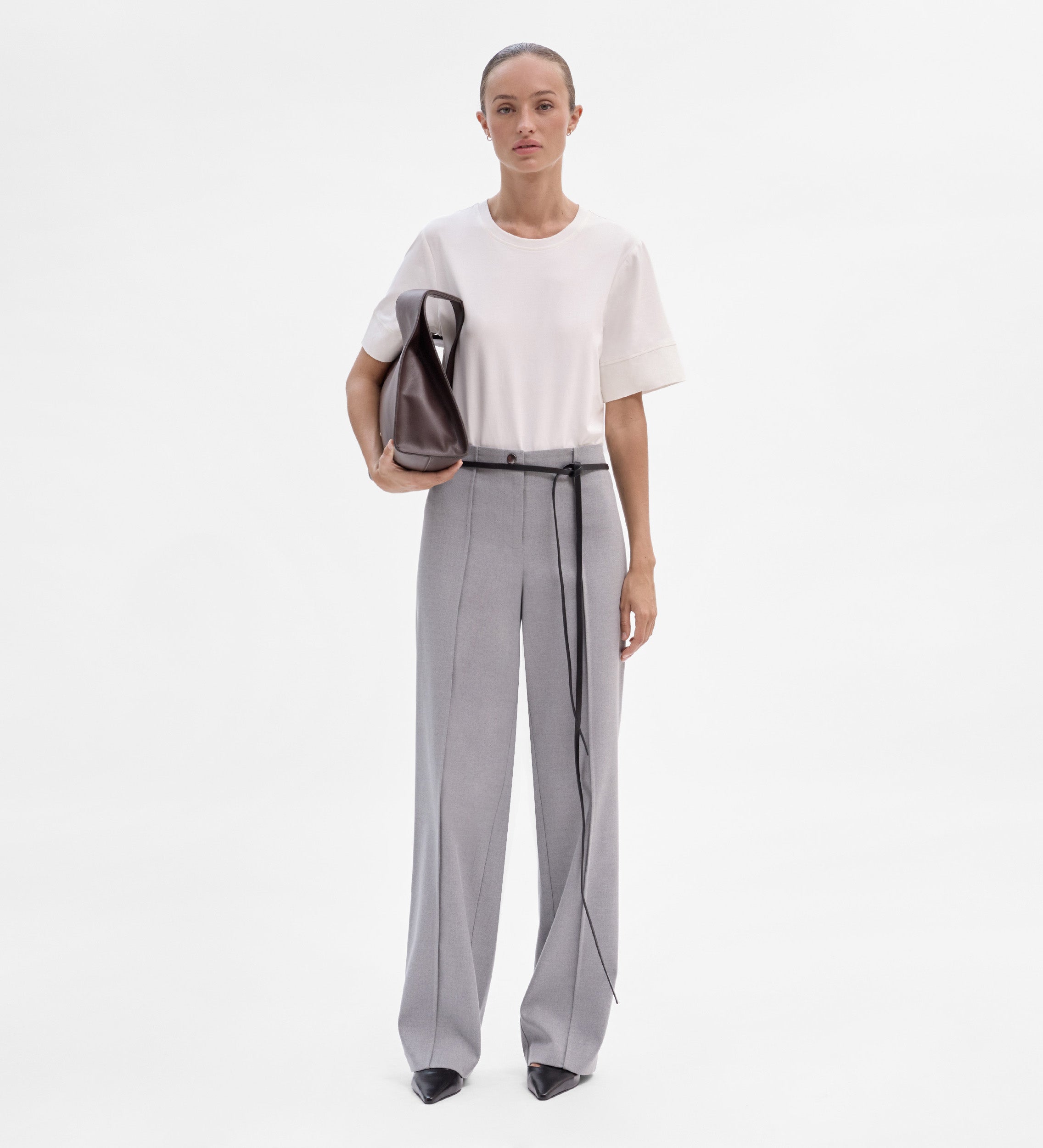 Wide straight pants