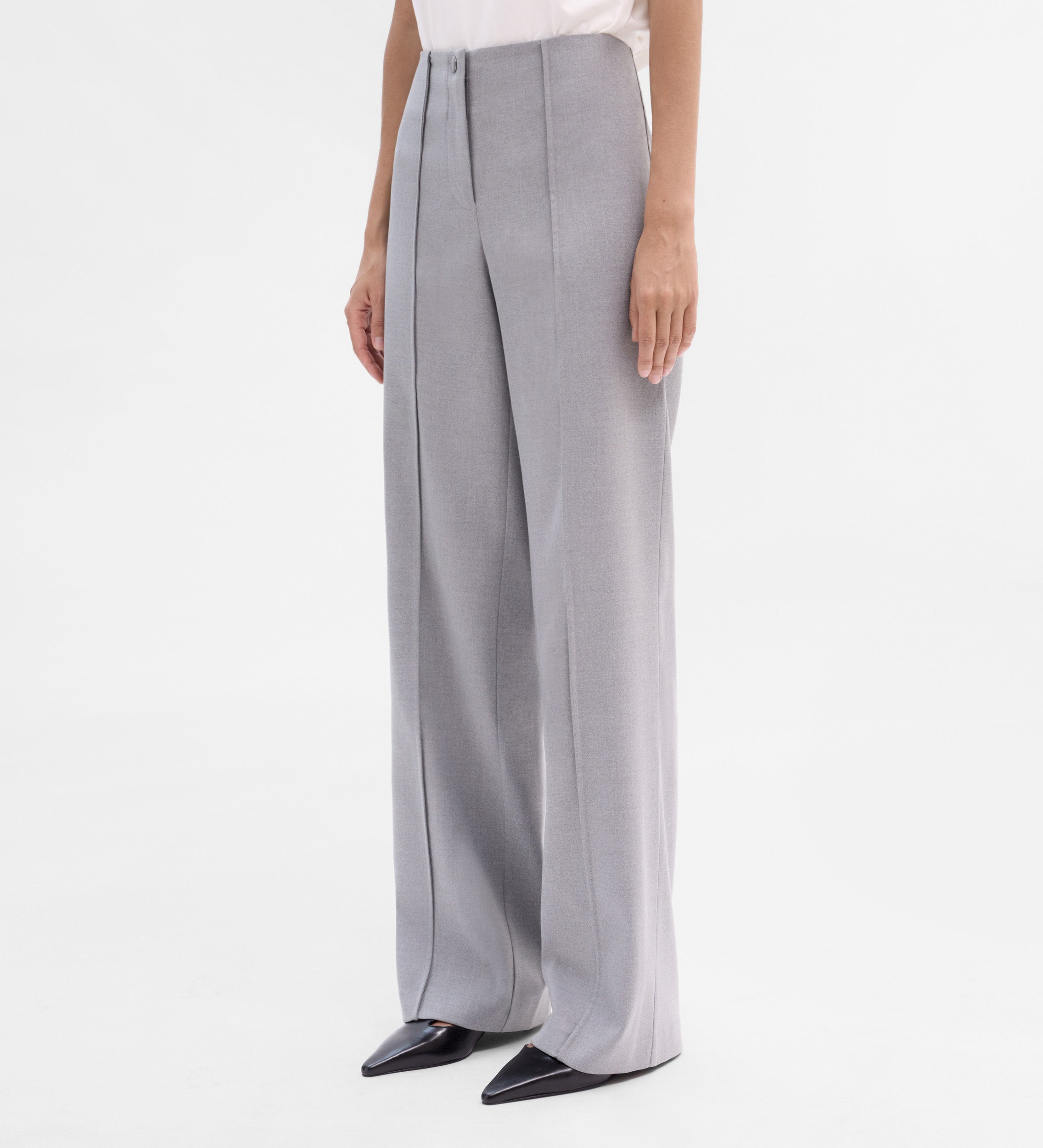 Pantalón recto ancho