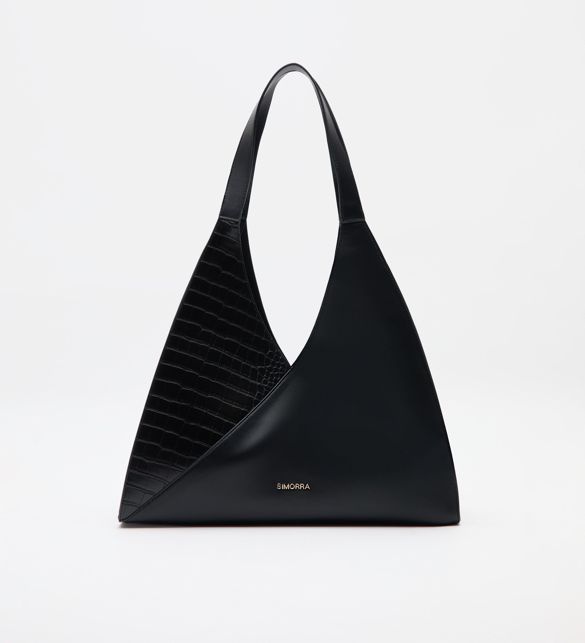 Bolso shopper combinado piel