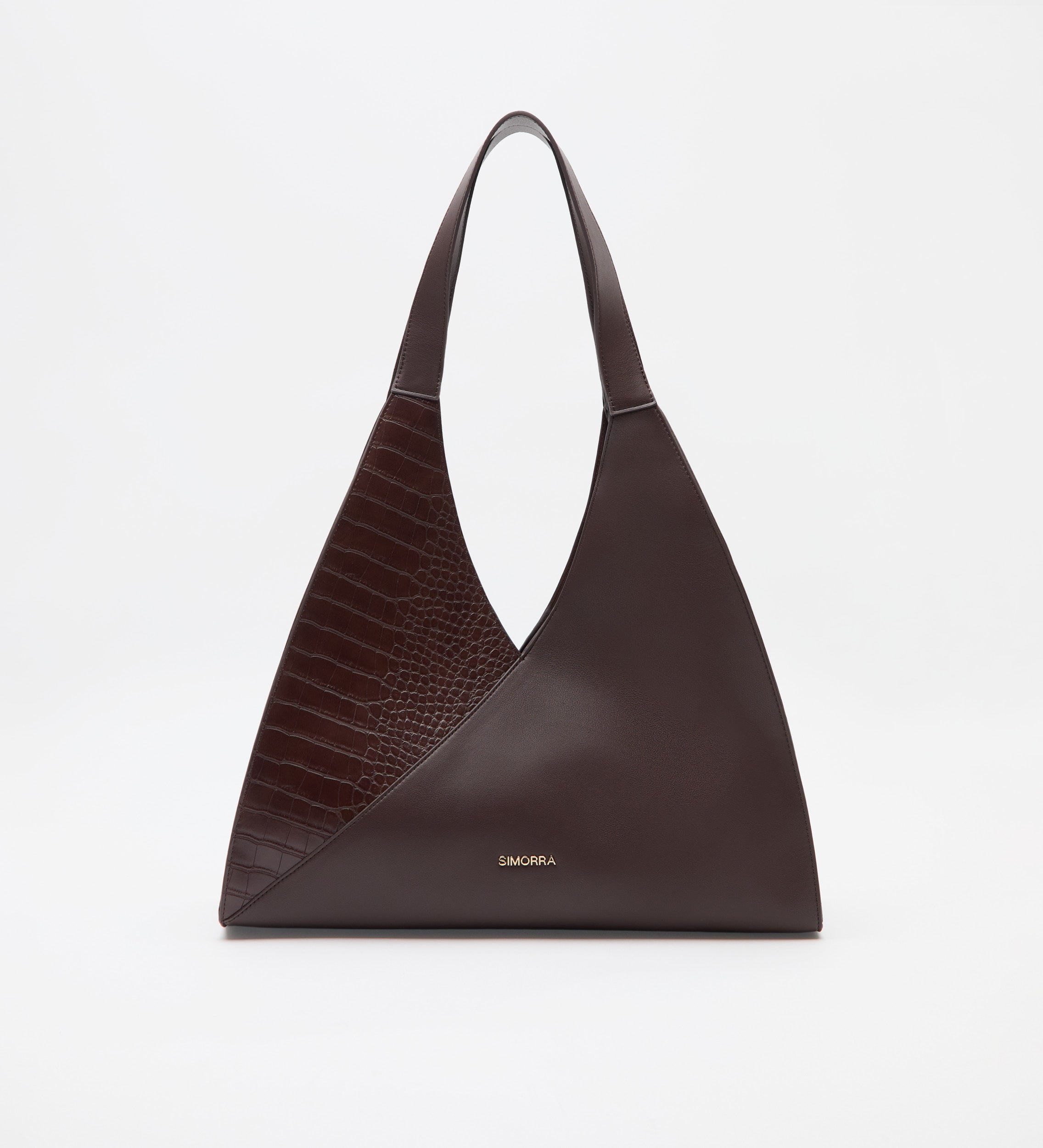 Bolso shopper combinado piel