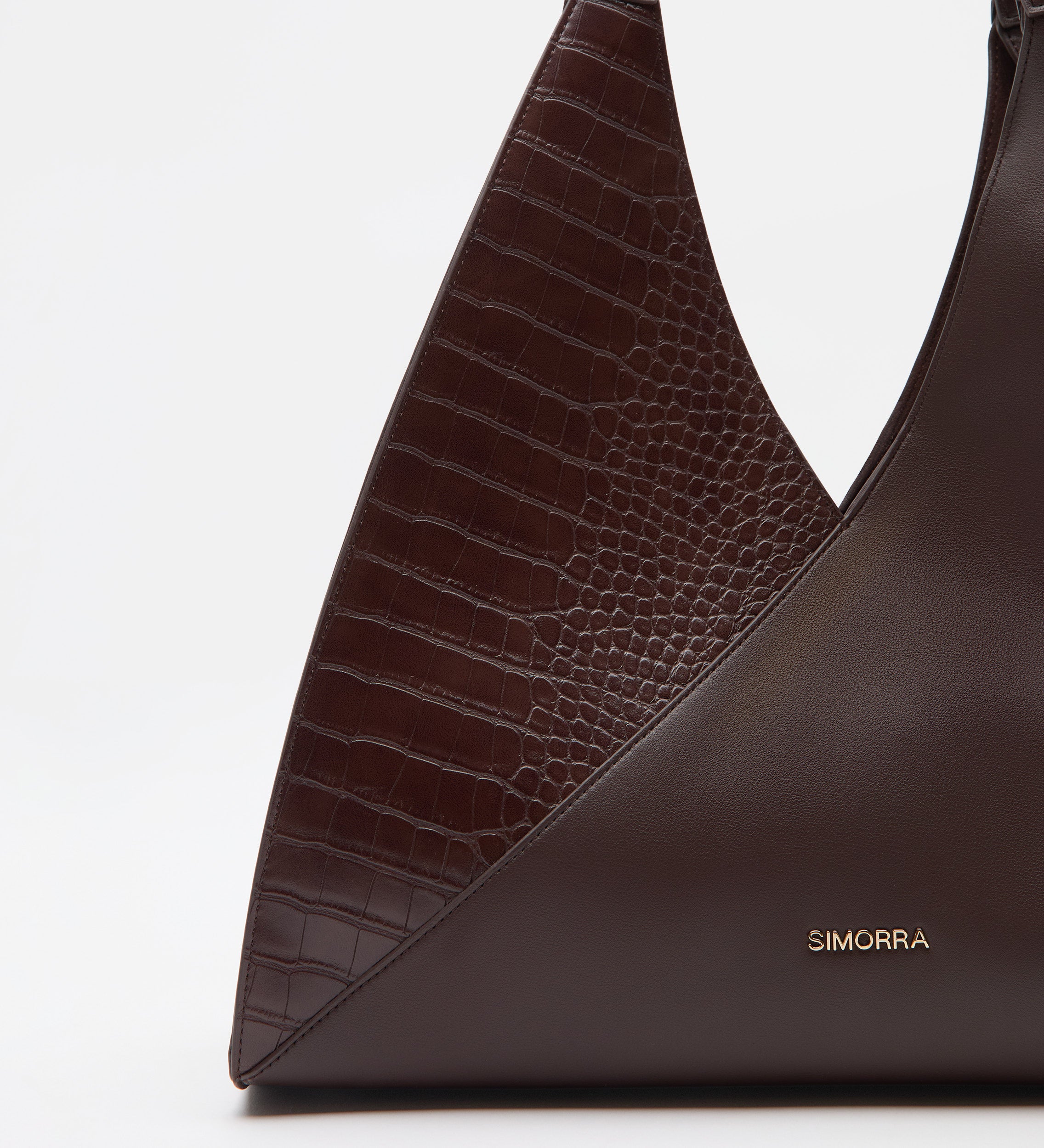 Bolso shopper combinado piel