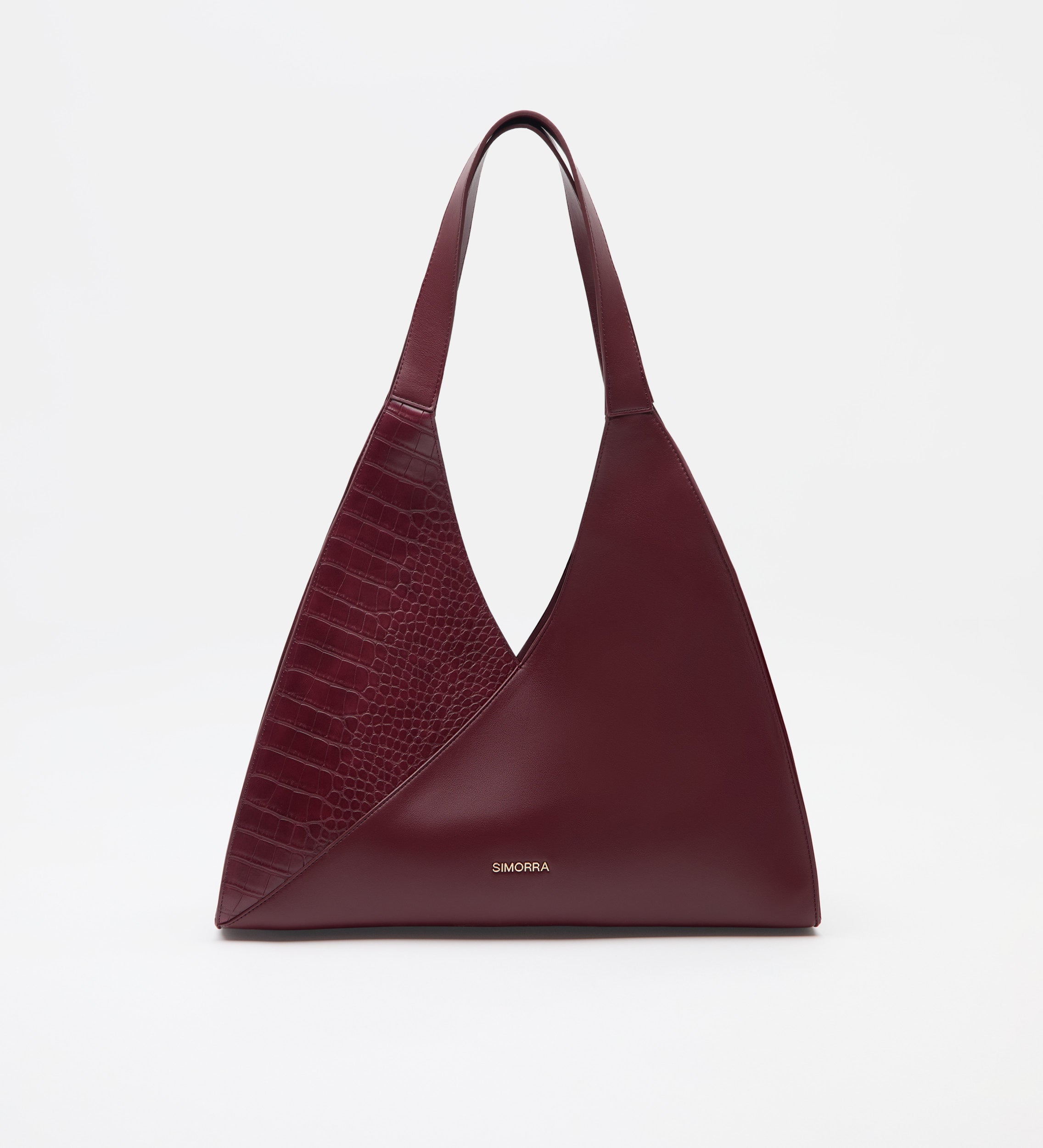 Bolso shopper combinado piel