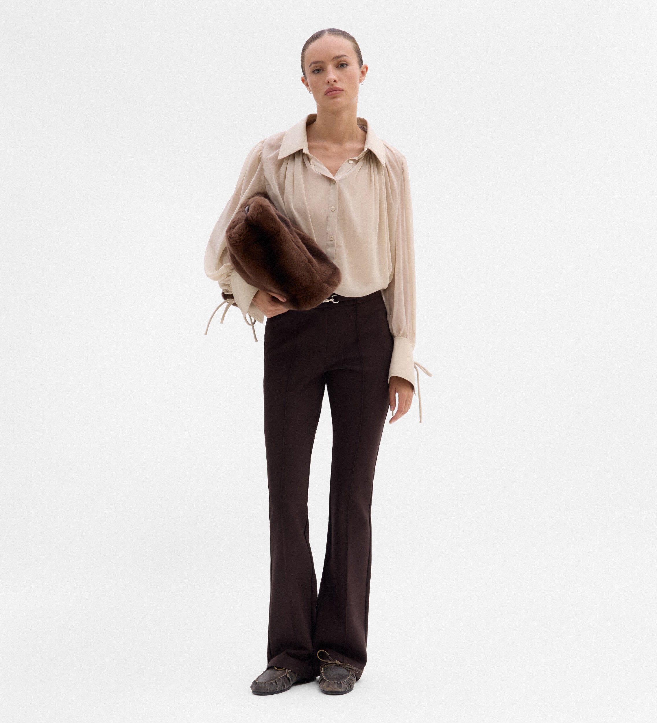 Blusa gasa combinada