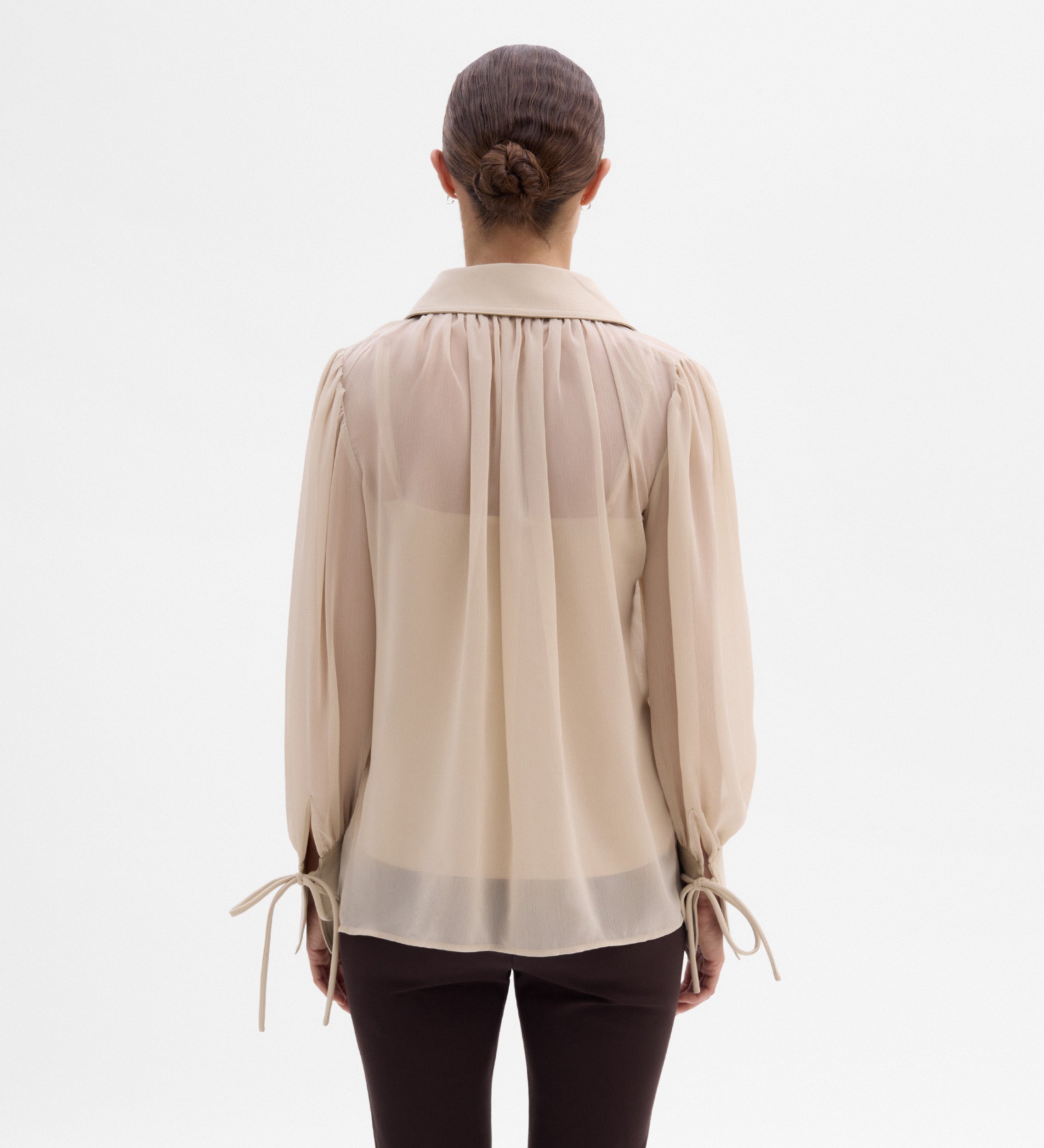 Blusa gasa combinada