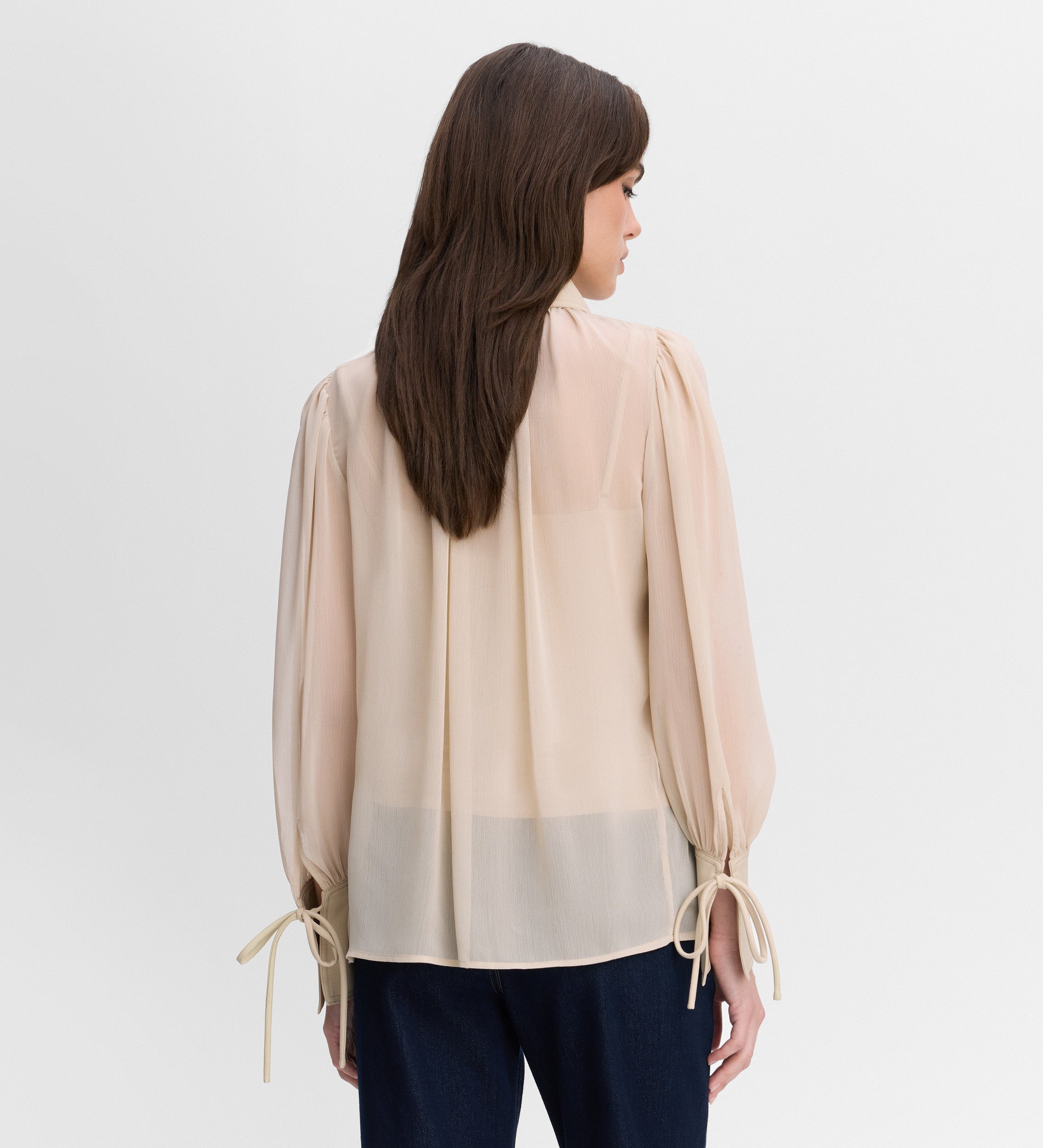 Blusa gasa combinada