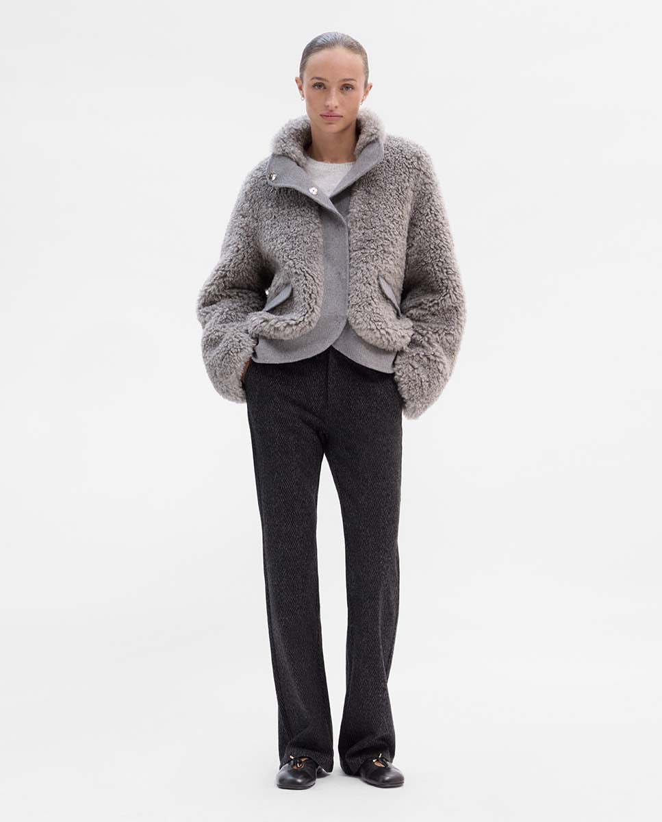Blouson aviateur en peau de mouton