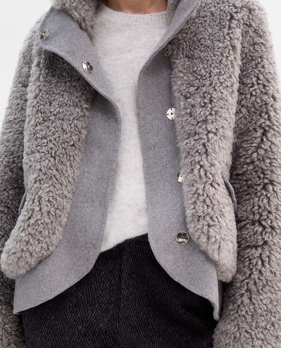 Blouson aviateur en peau de mouton