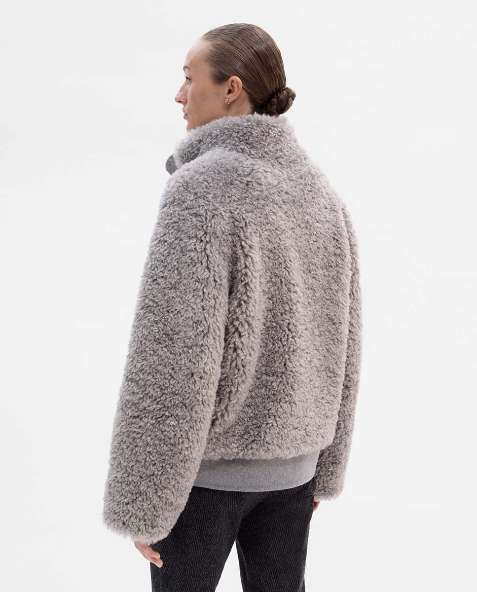 Blouson aviateur en peau de mouton