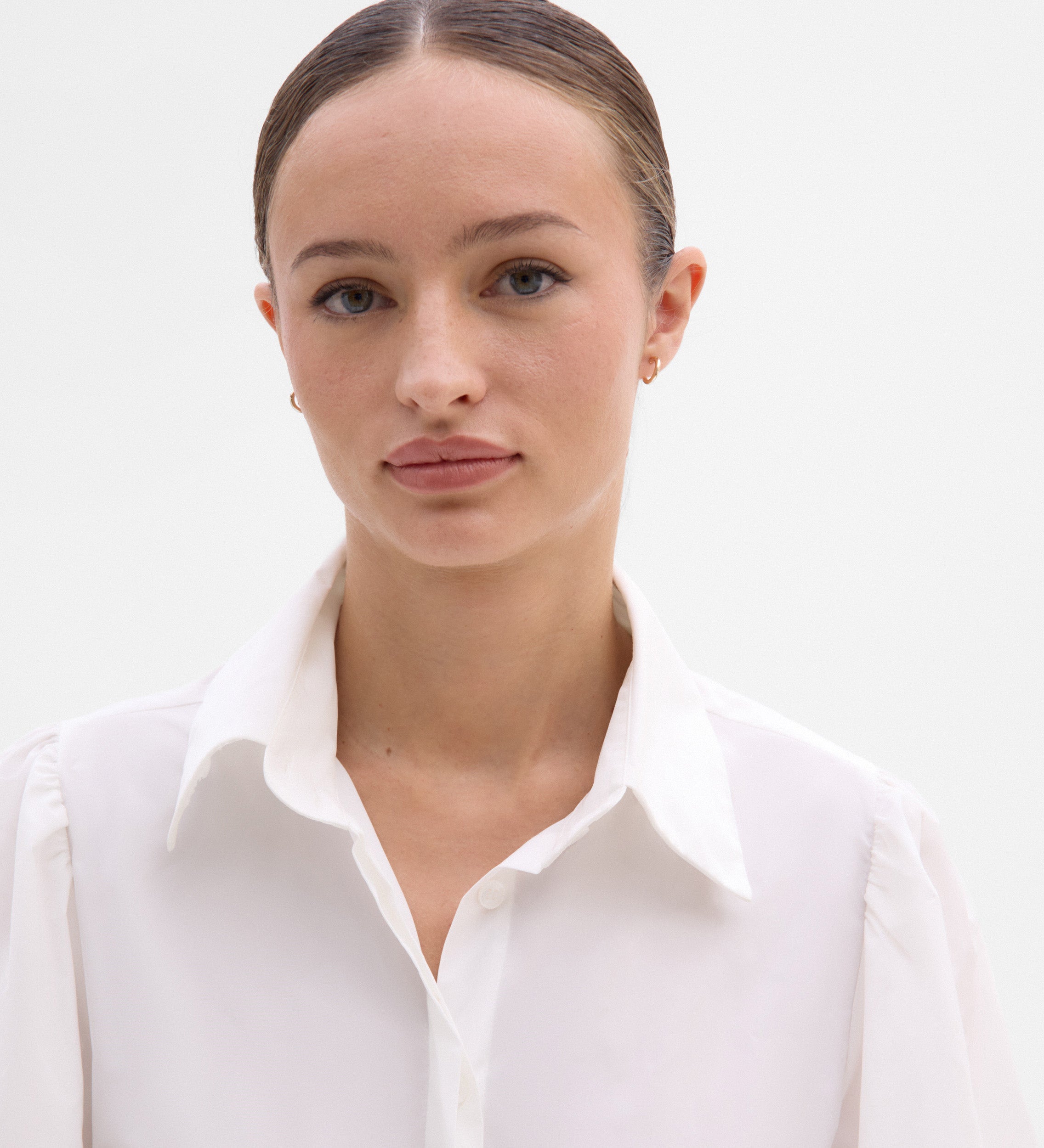 Blusa cuello camisero