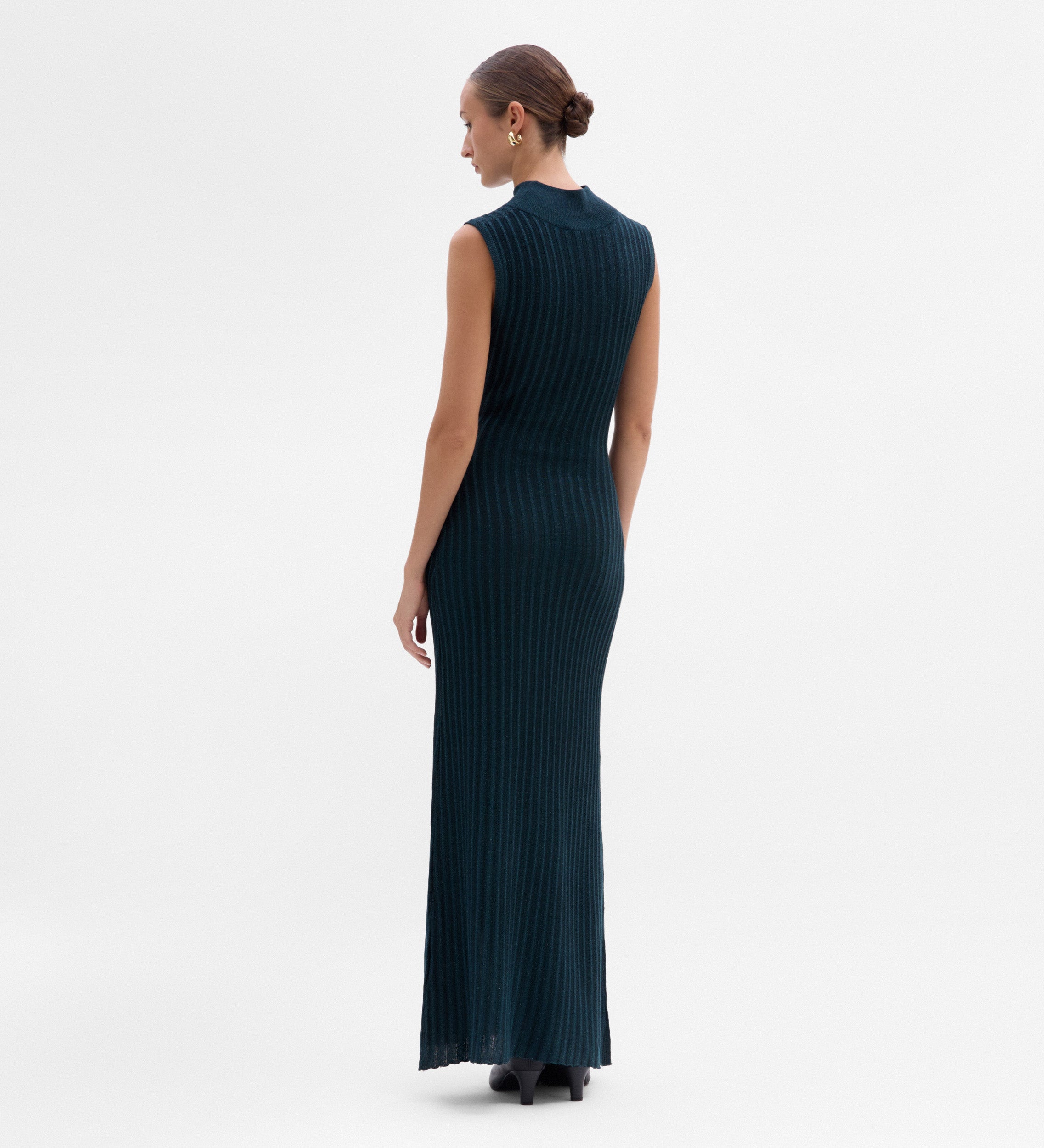 Vestido sisado punto metalizado