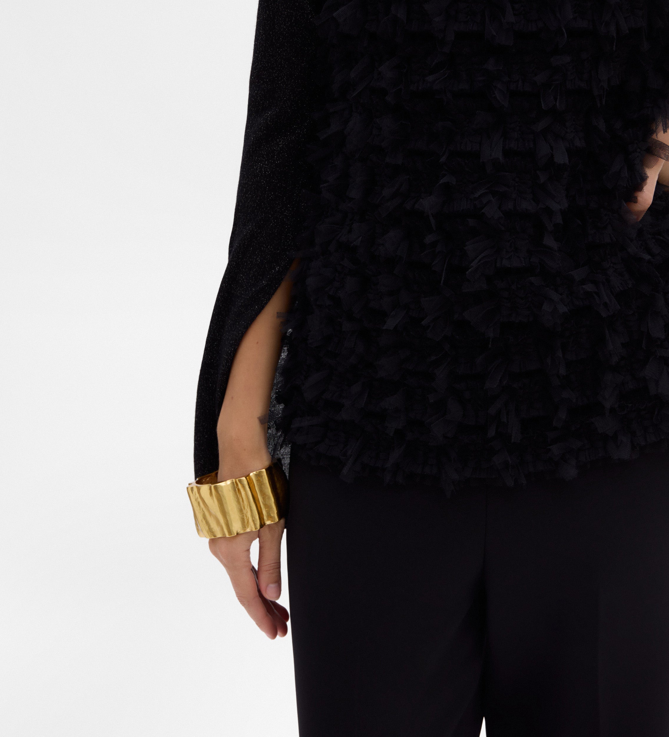 Pull maille combiné