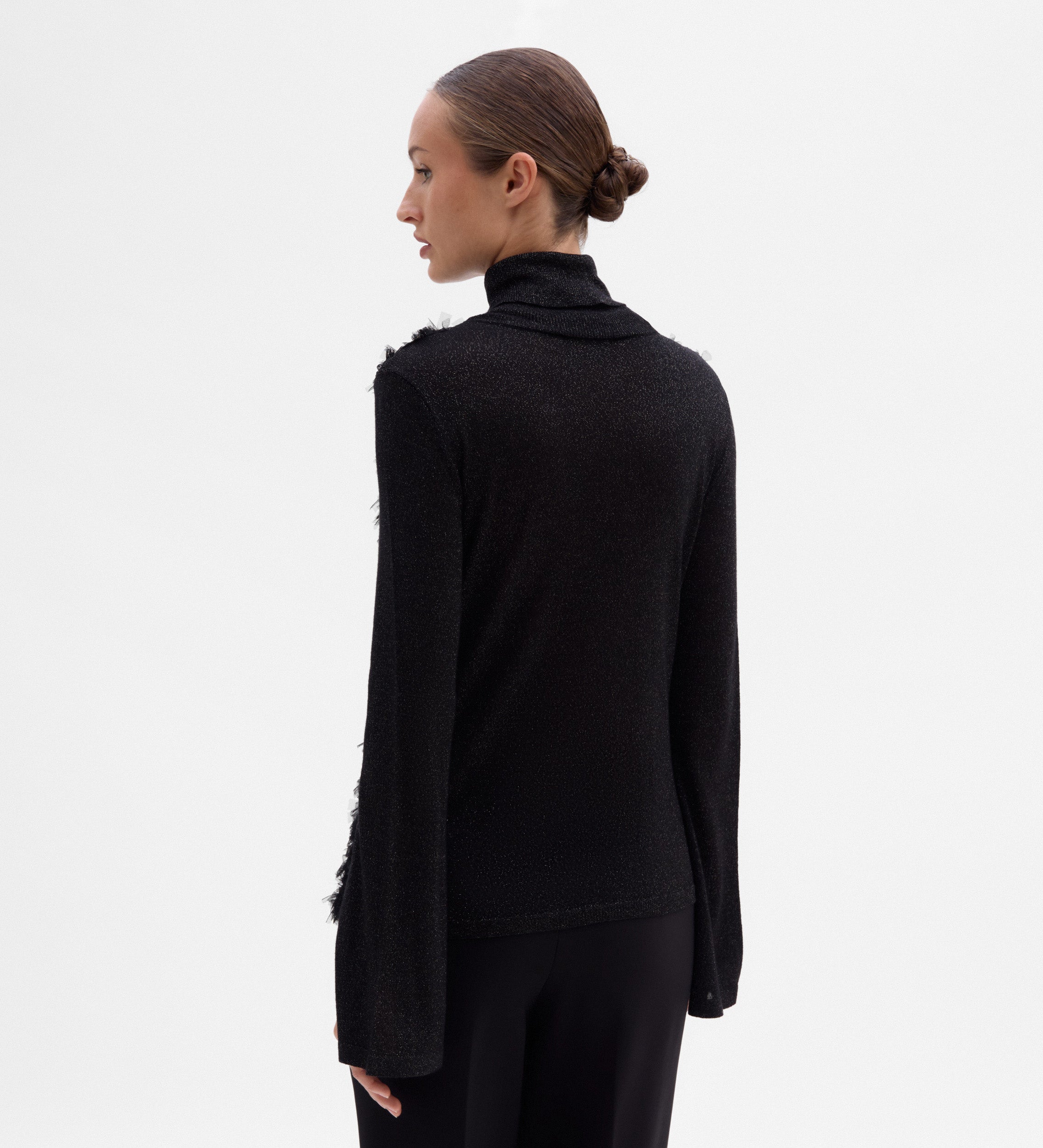 Pull maille combiné
