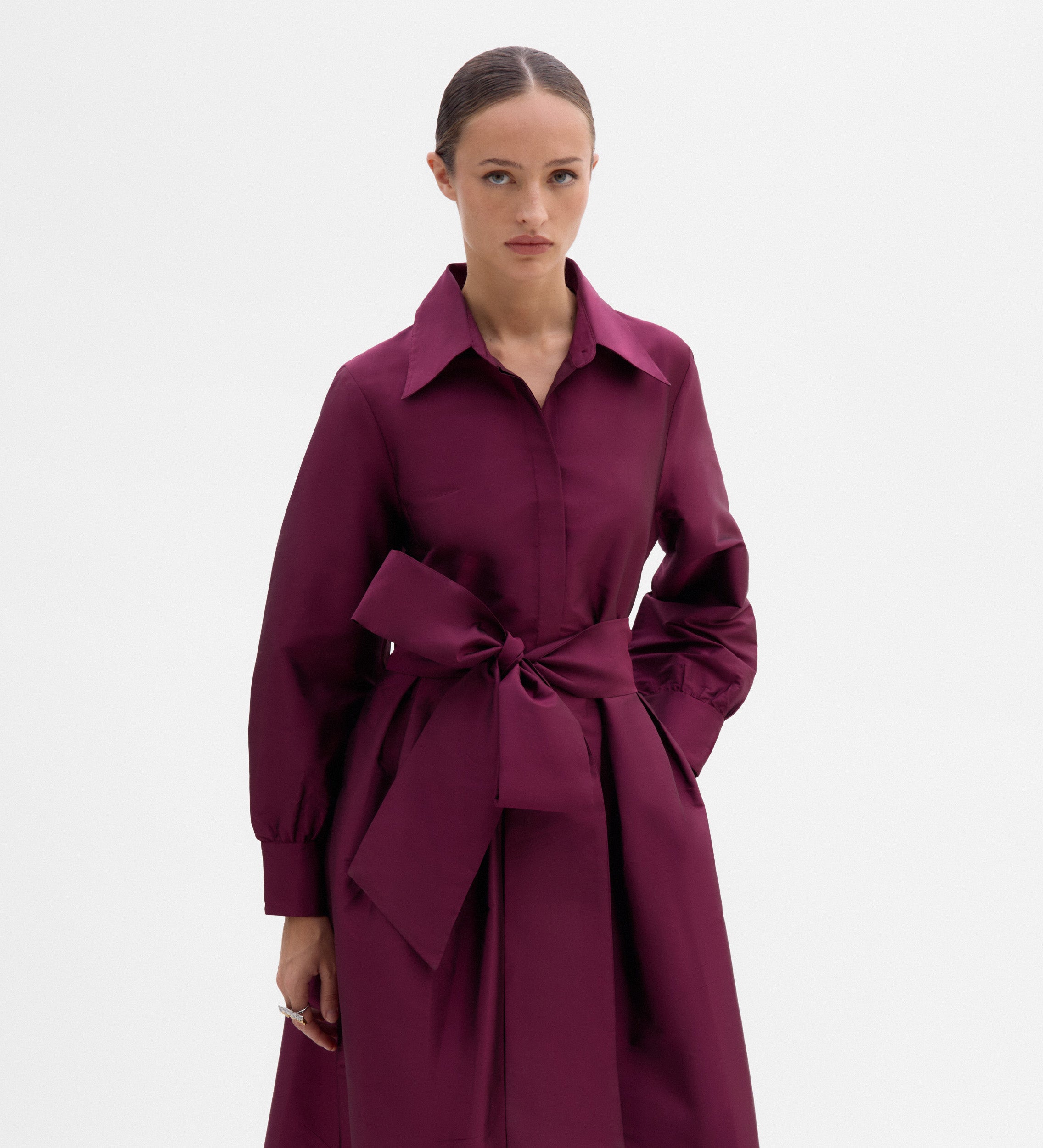 Vestido largo camisero