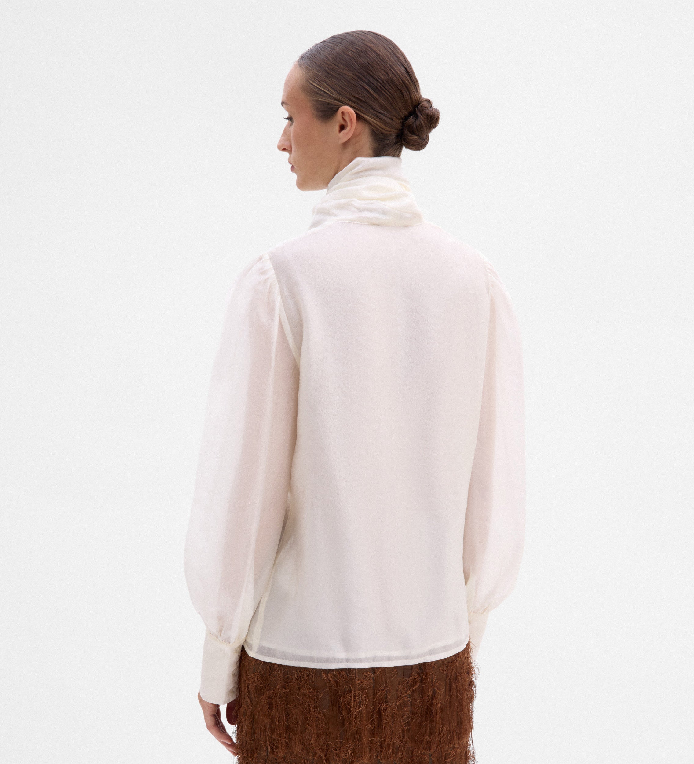 Blusa lazada cuello