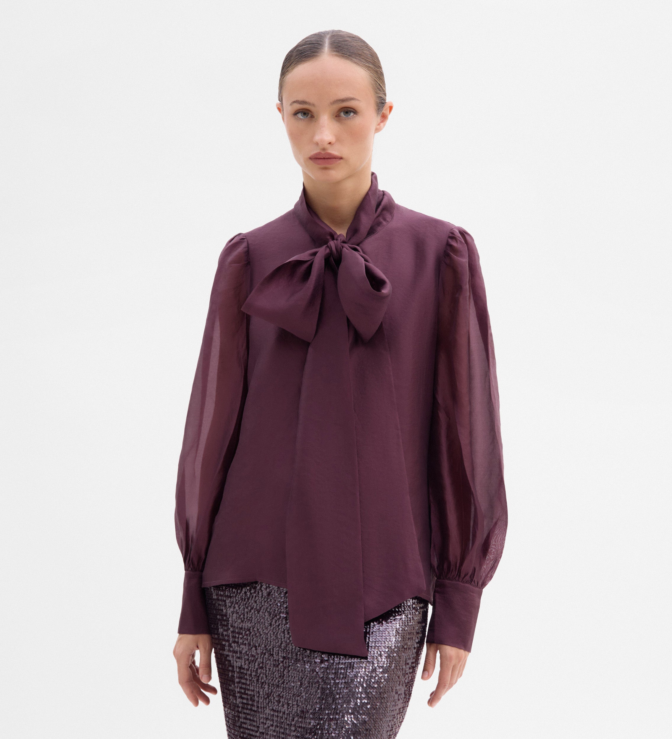 Blusa lazada cuello