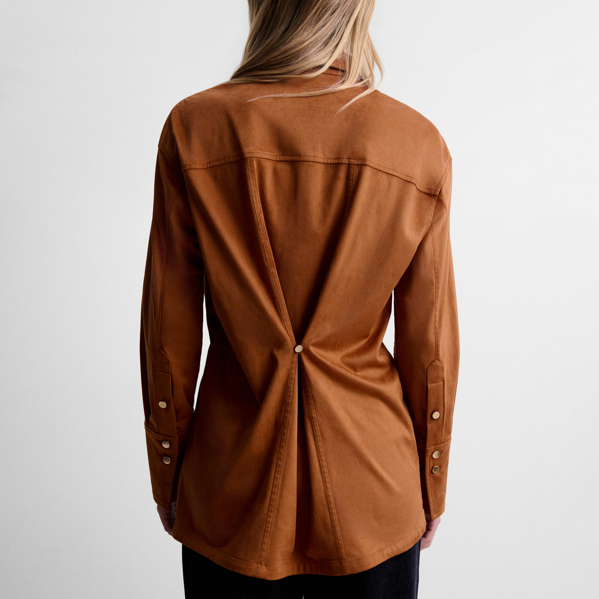Camisa antelina pinzas