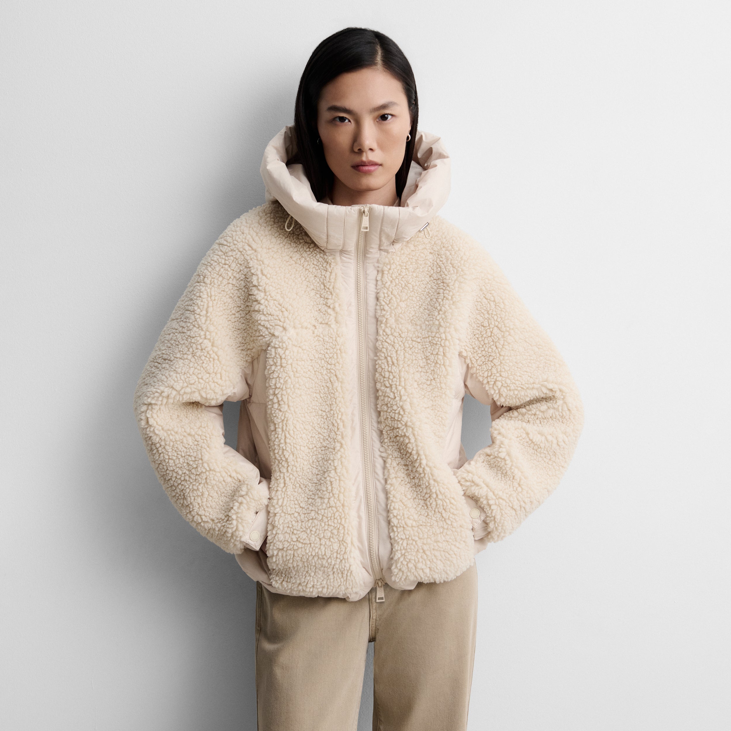 Parka corta bimateria