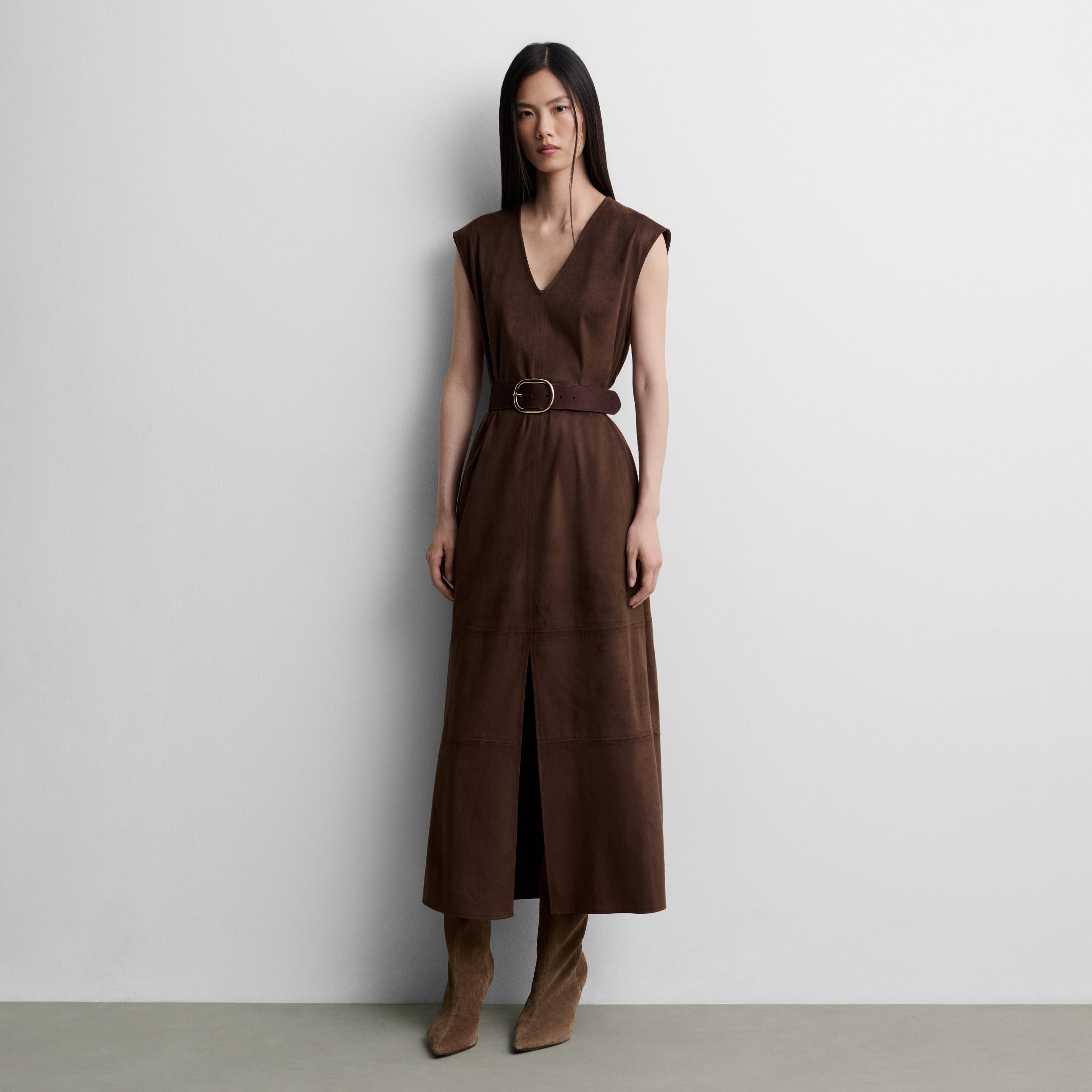 Vestido sisado antelina