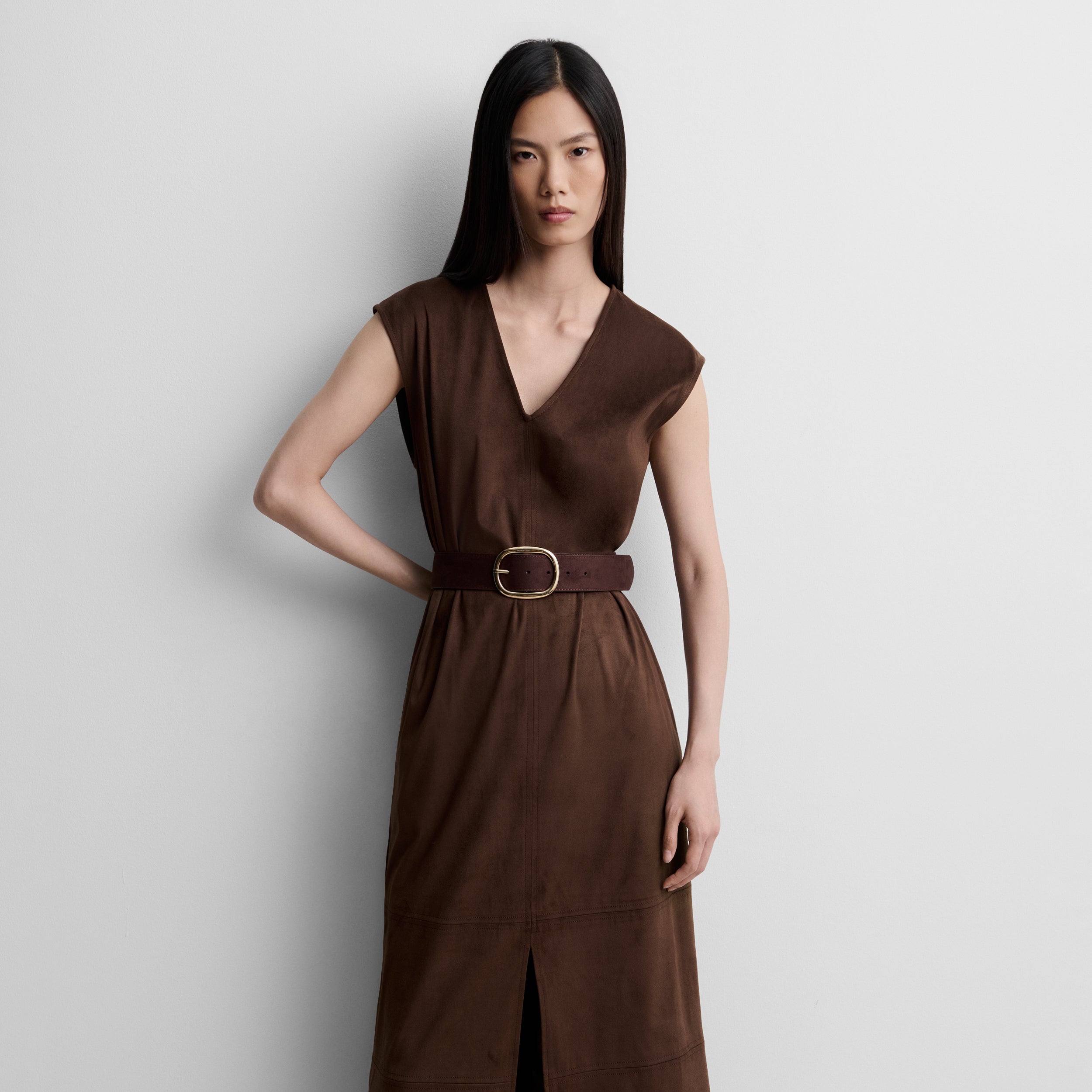 Vestido sisado antelina