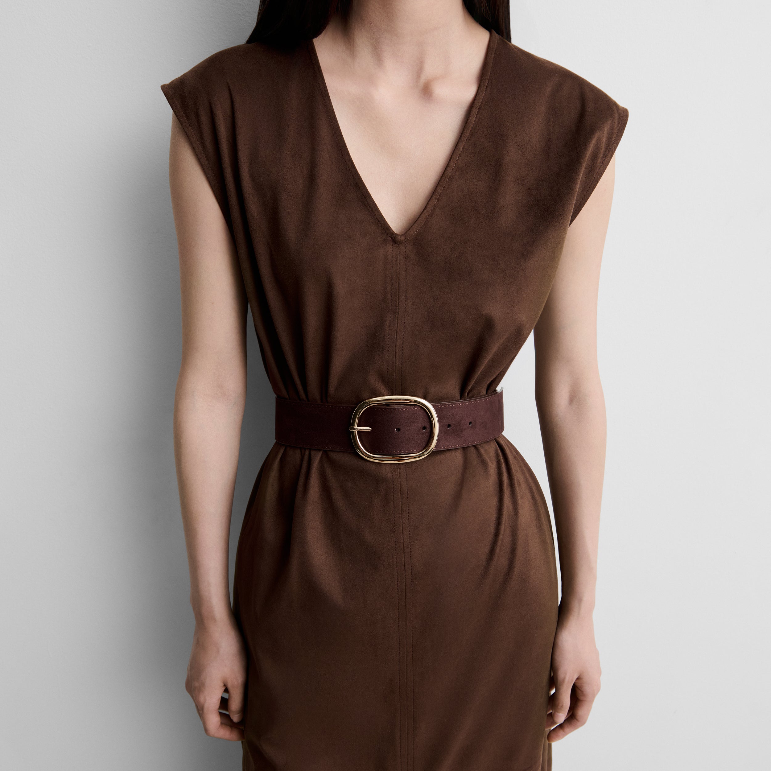 Vestido sisado antelina