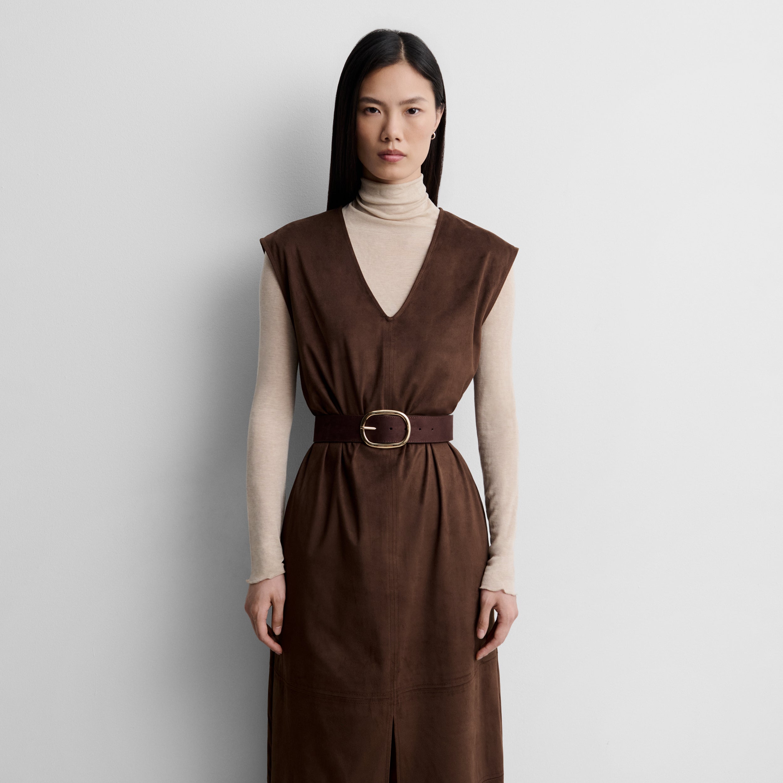 Vestido sisado antelina