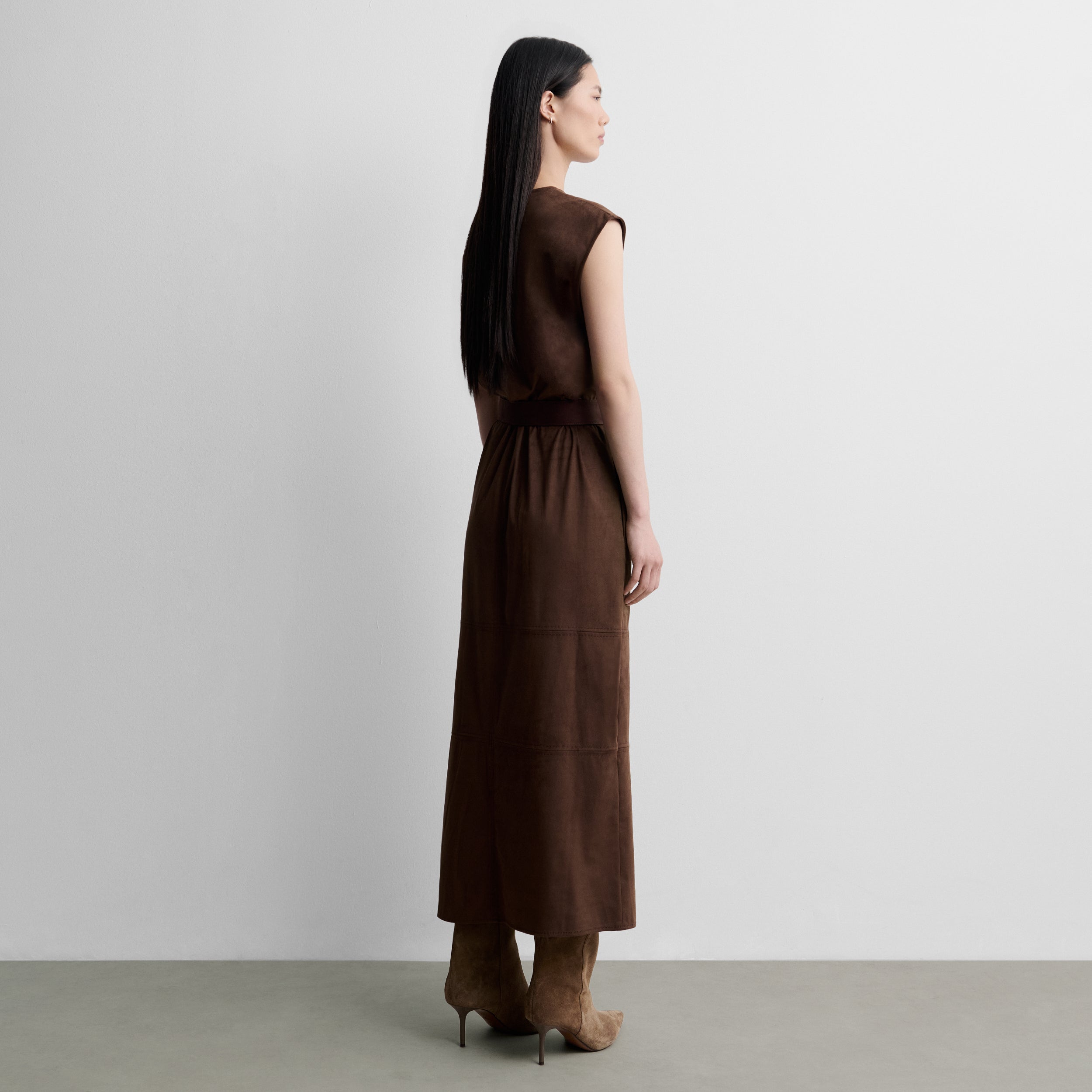 Vestido sisado antelina