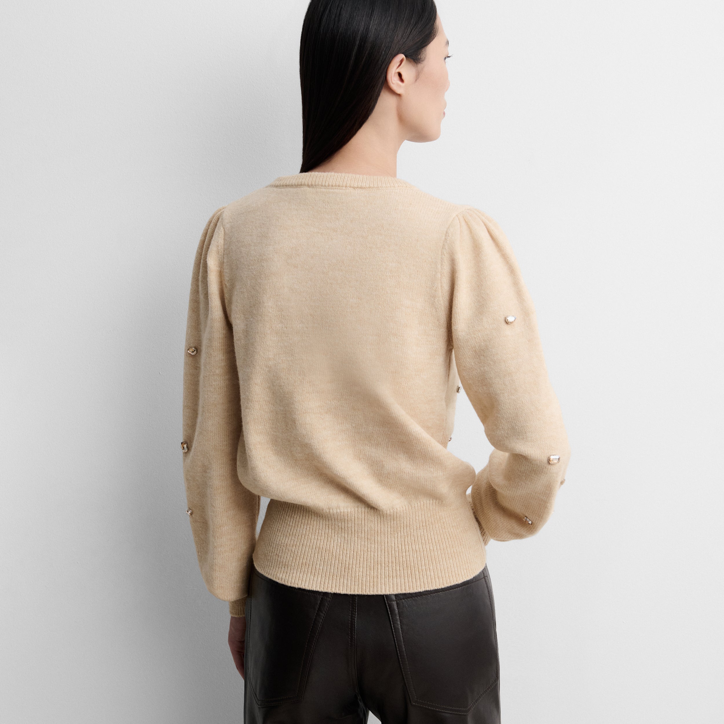 Pull en maille à strass