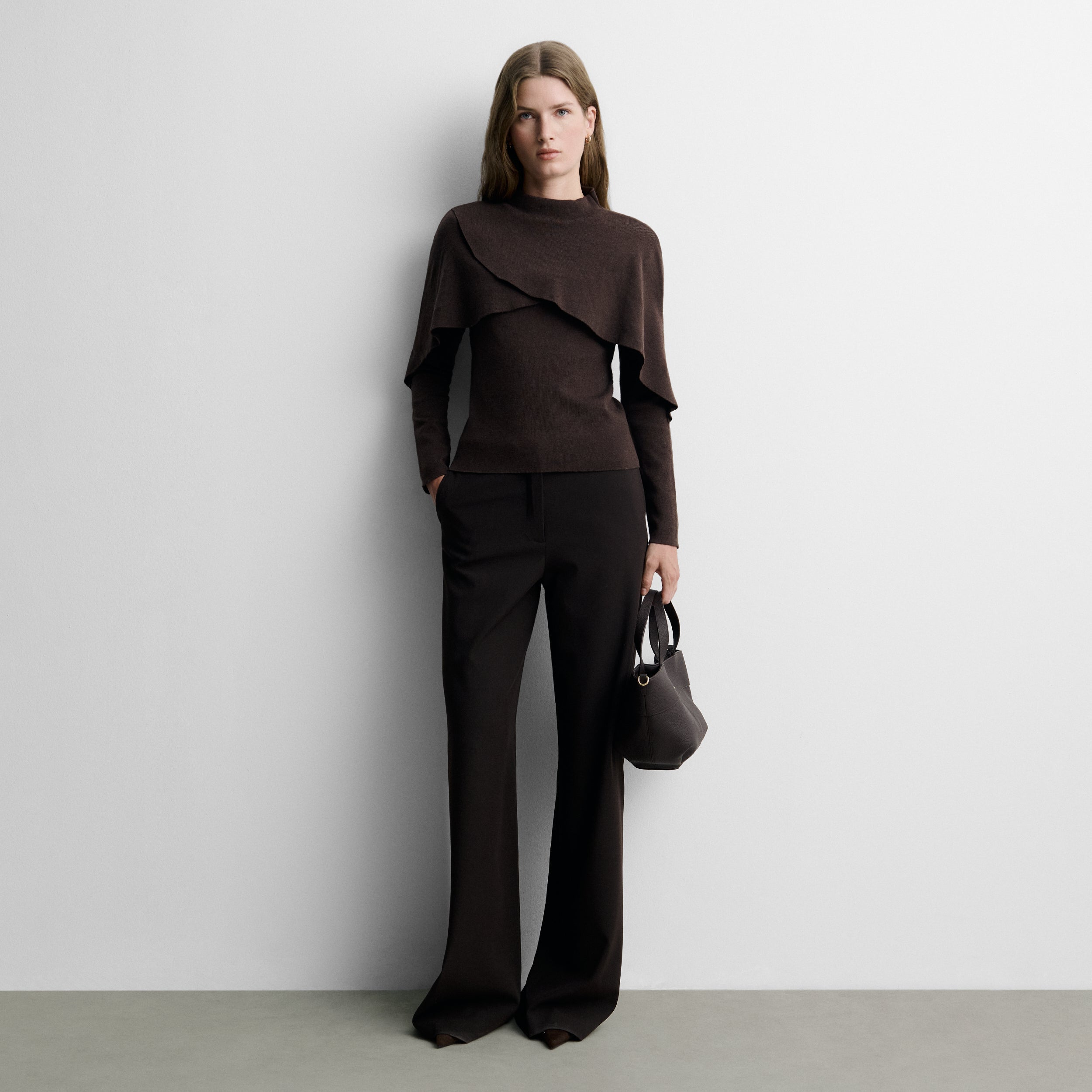 Sweater with cape detail