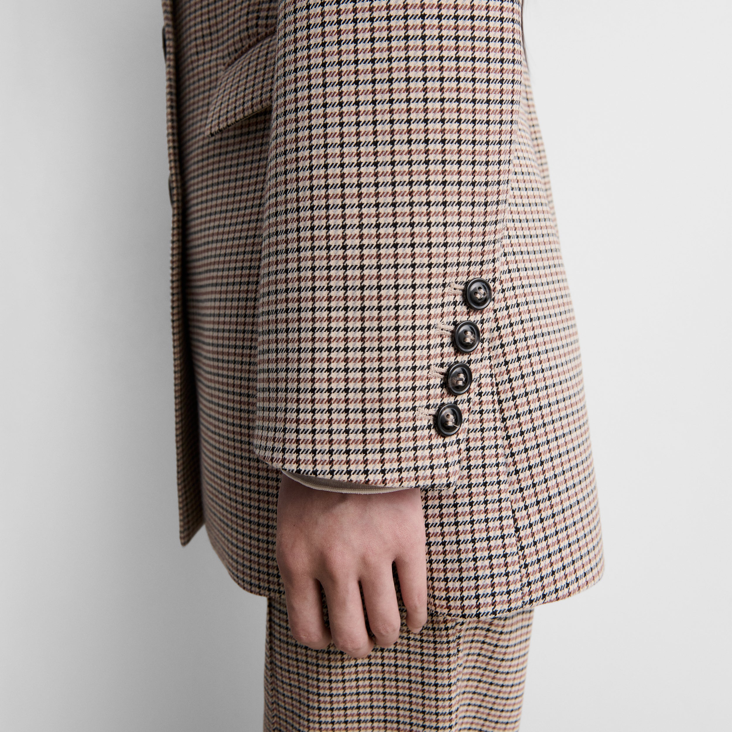 Blazer cintré à carreaux