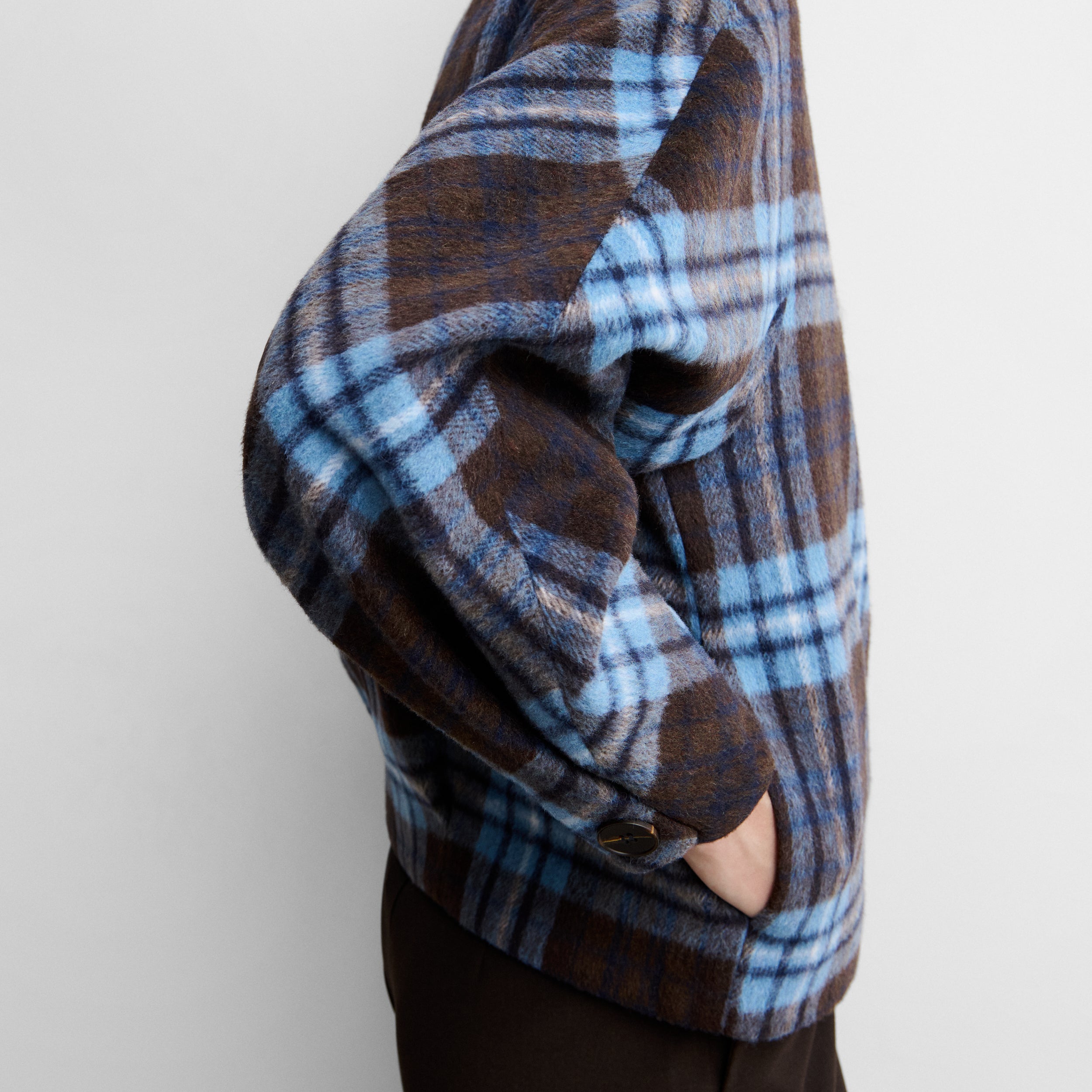 Checked print jacket