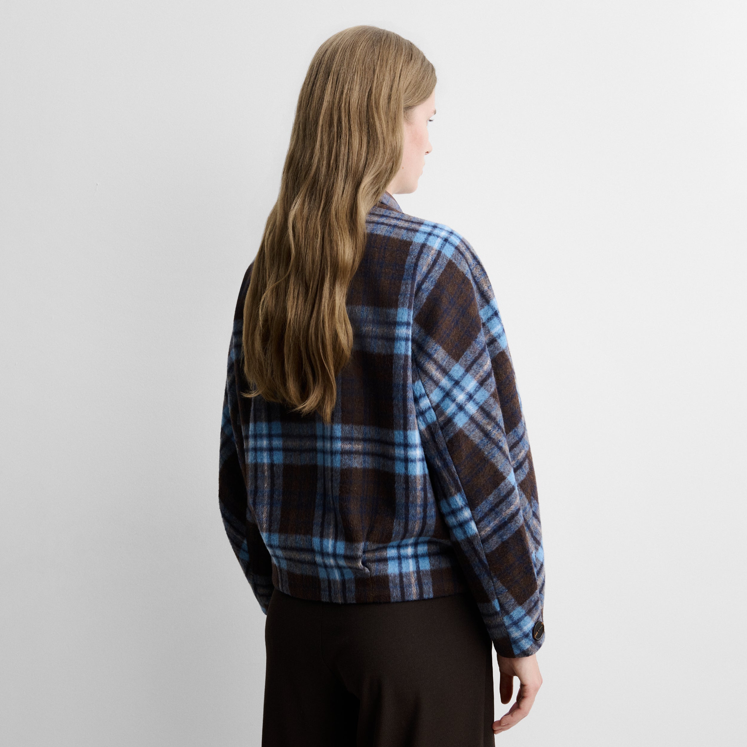 Checked print jacket