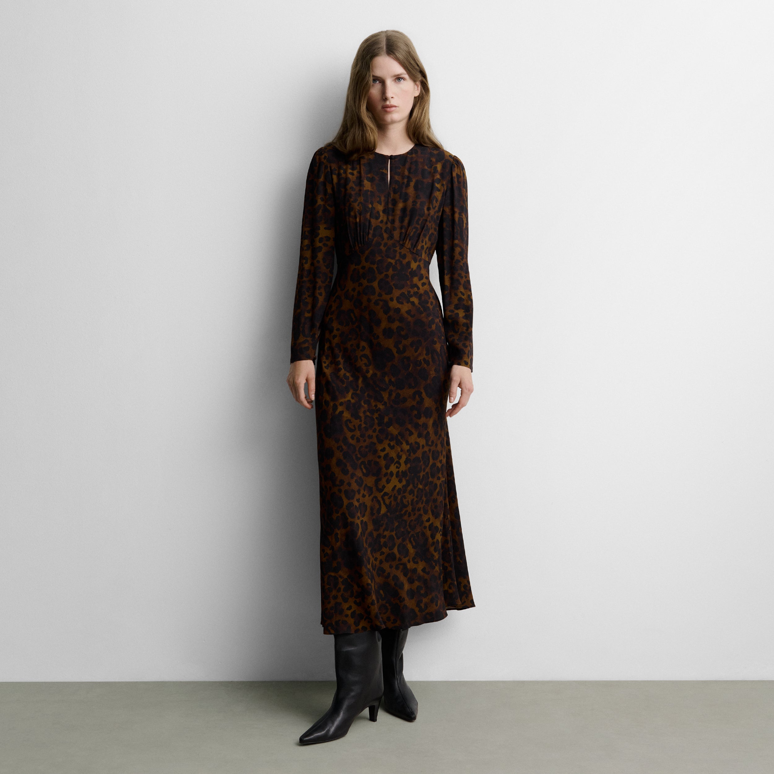 Long printed dress