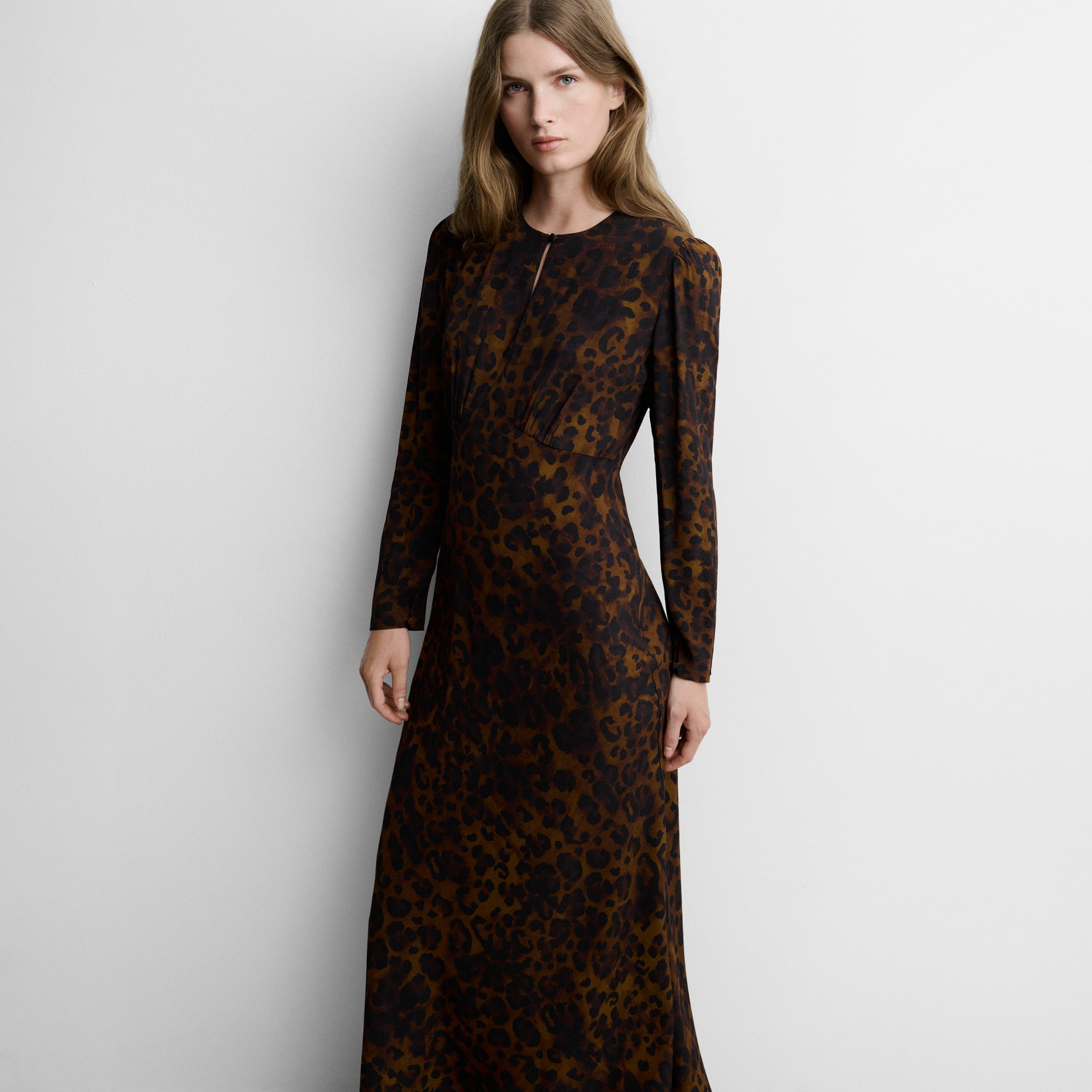 Long printed dress