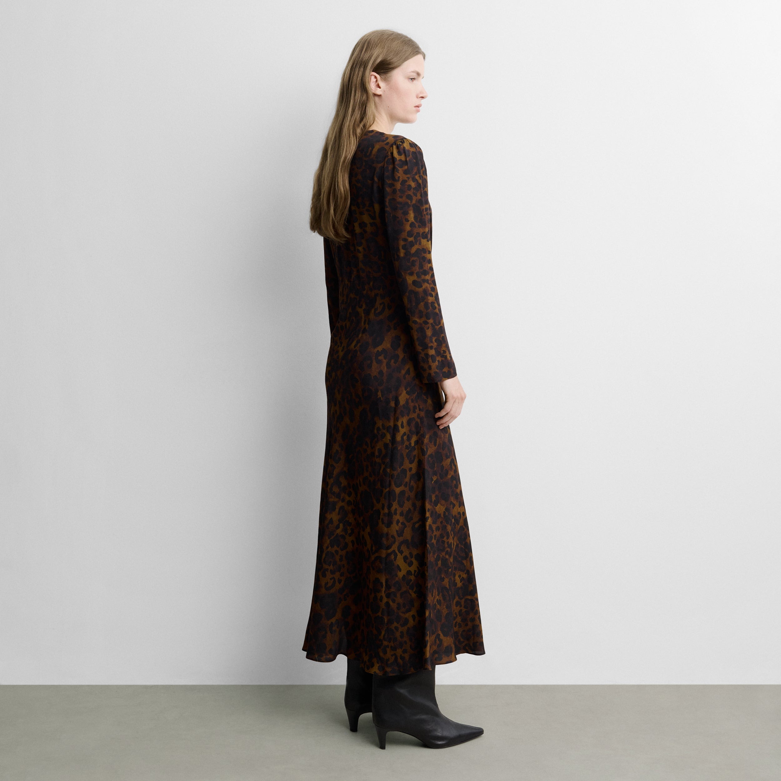 Long printed dress