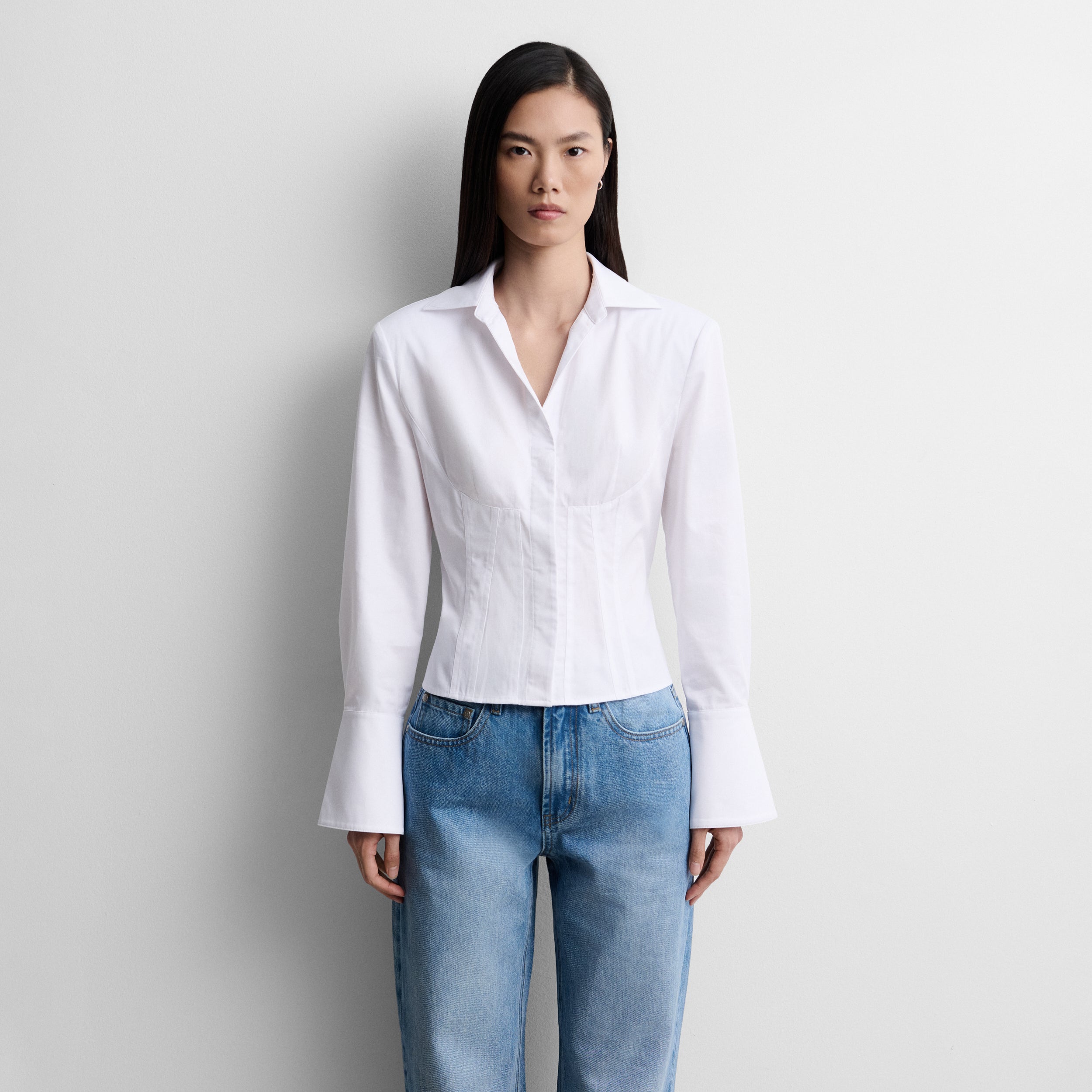 Camisa corta corsetera