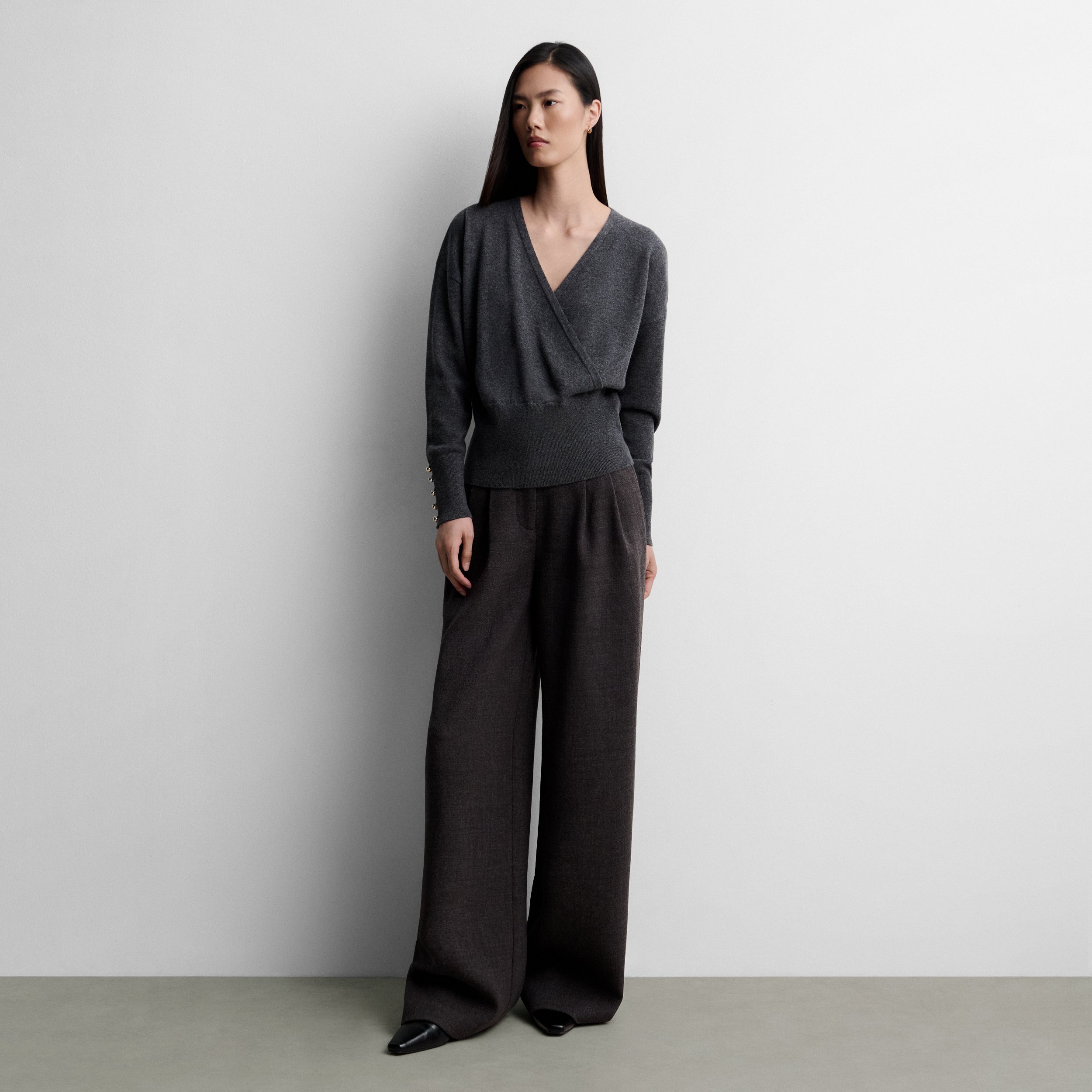 Pantalón ancho pinzas